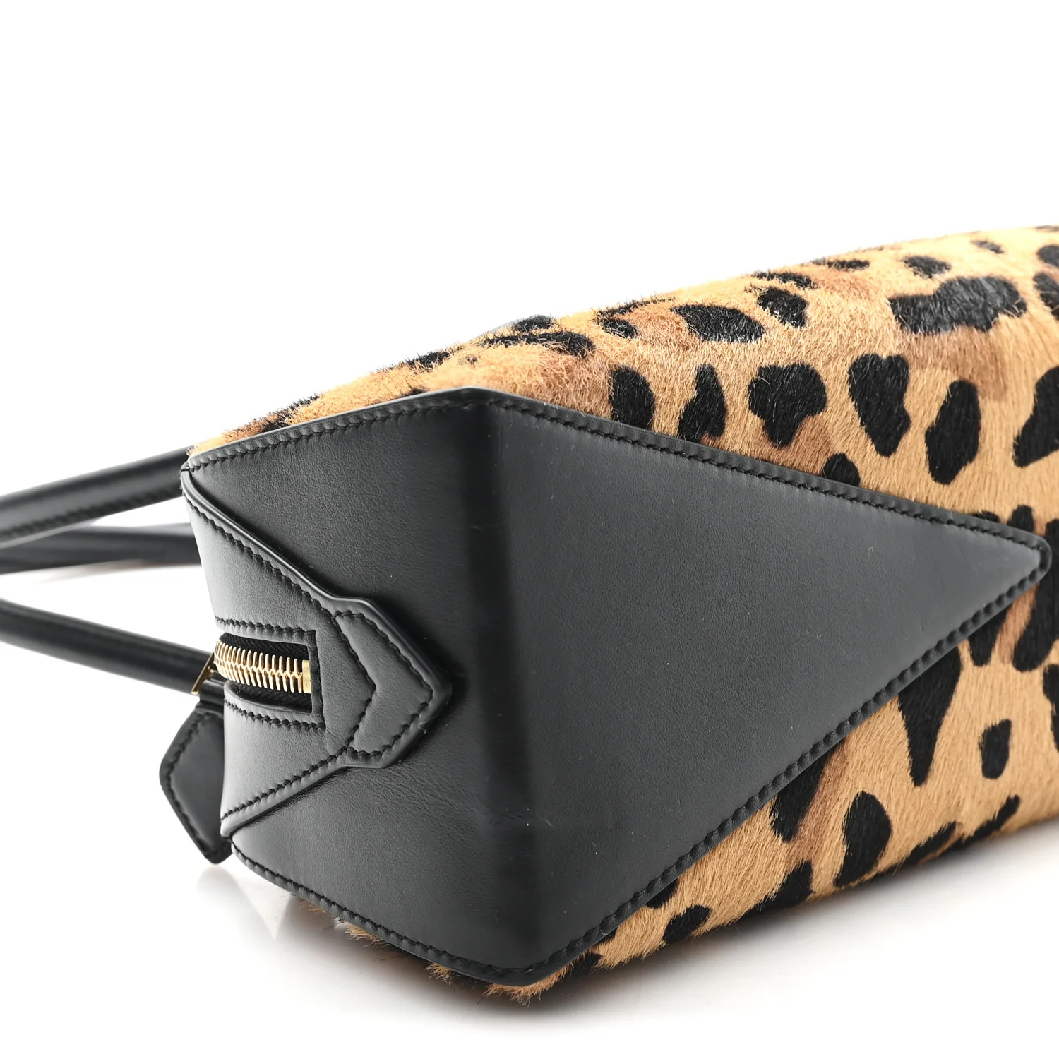Calf Hair Leopard Print Medium Le Teckel Bag - Top Club