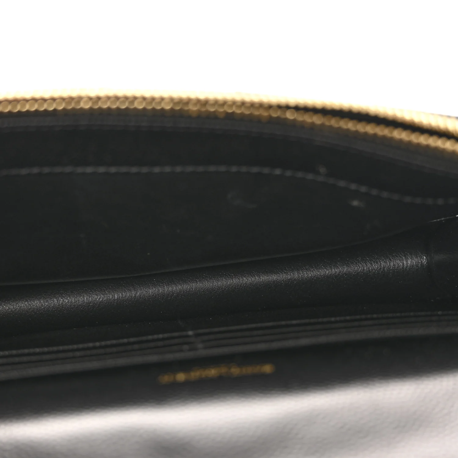 Grain De Poudre Matelasse Chevron Monogram Envelope Chain Wallet Black - Top Club