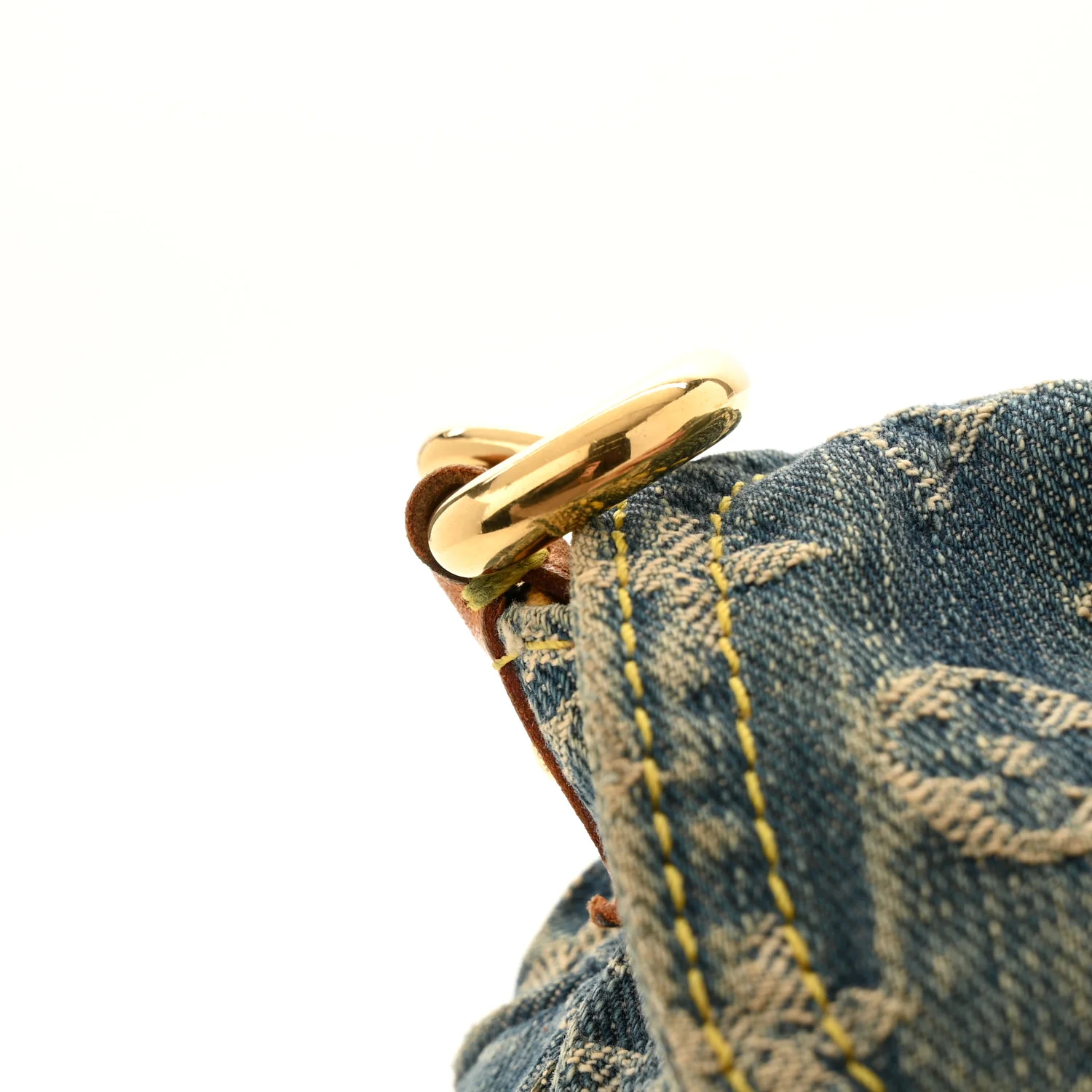 Monogram Denim Mini Pleaty Blue - Top Club