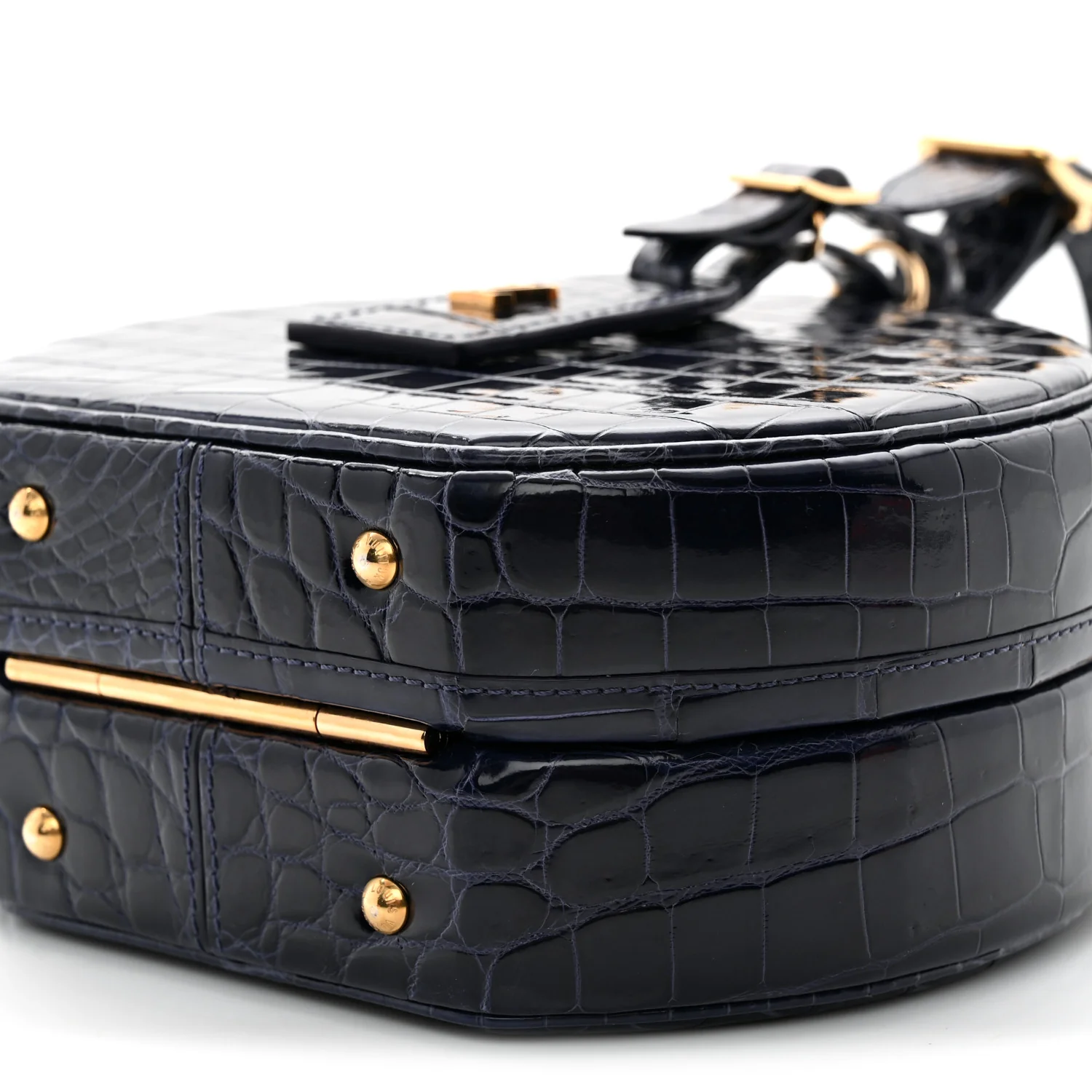 Crocodile Petite Boite Chapeau Navy - Top Club
