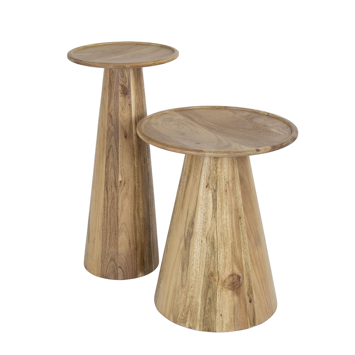 Bijzettafel Kegel - set van 2