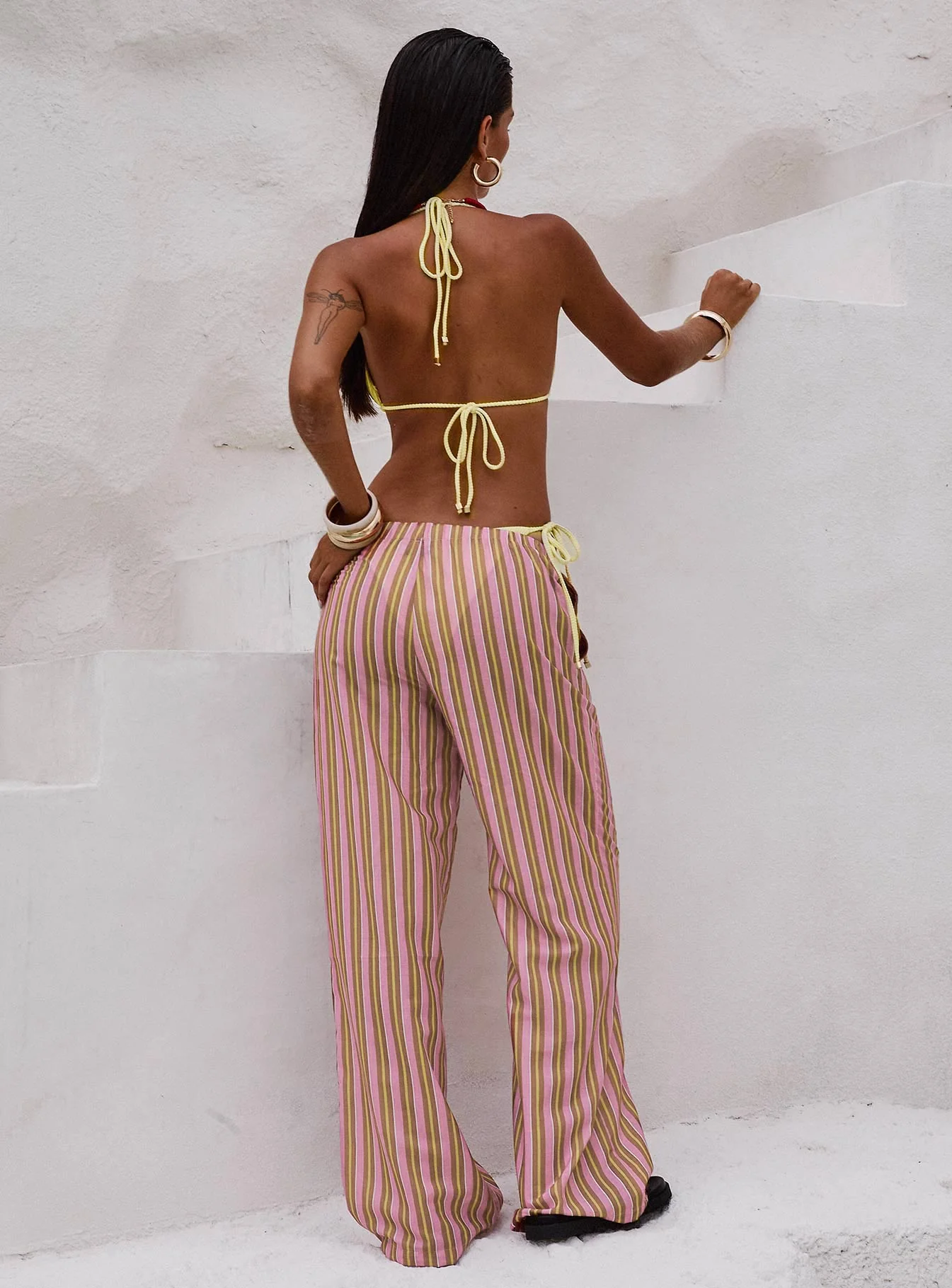 Taja Pants Pink Stripe
