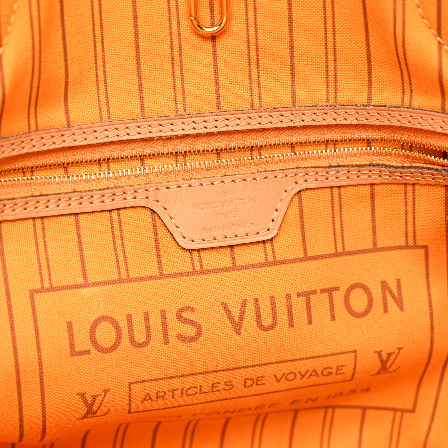 Damier Azur Braided Neverfull MM Orange - Top Club