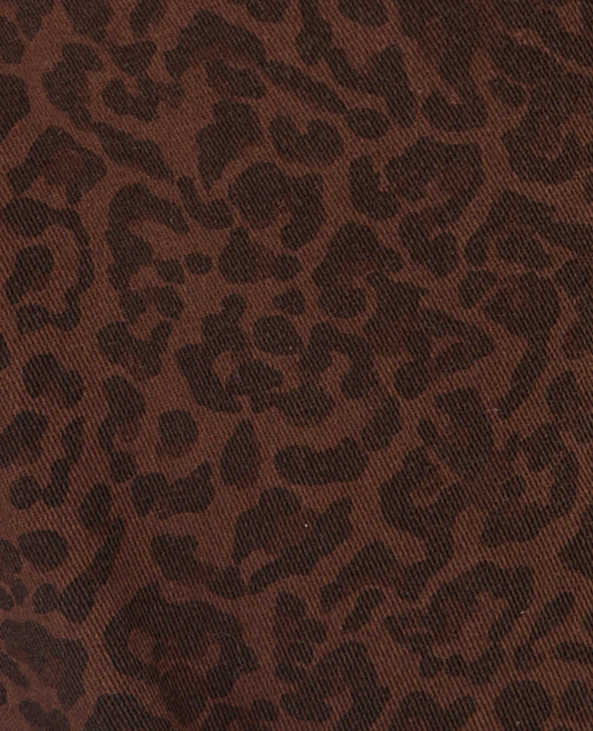 Pimkie J71-2 / Jean wide taille medium motif léopard