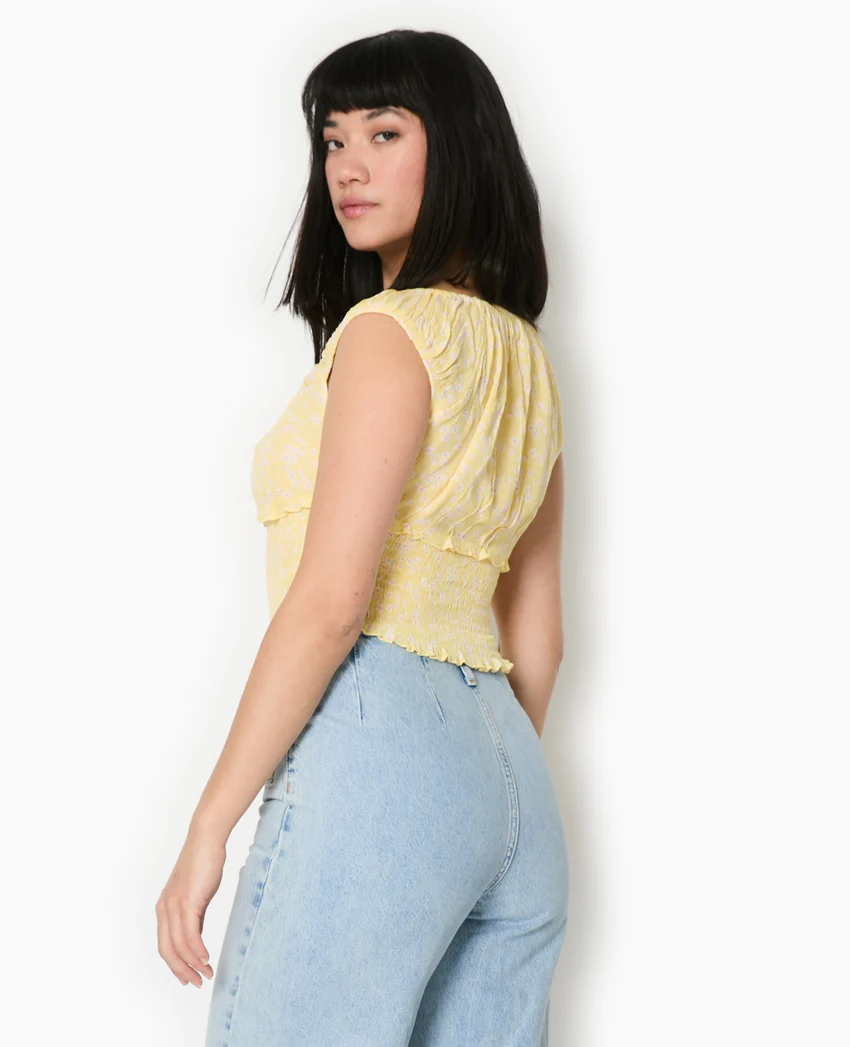 Pimkie Top court forme empire avec petites fleurs