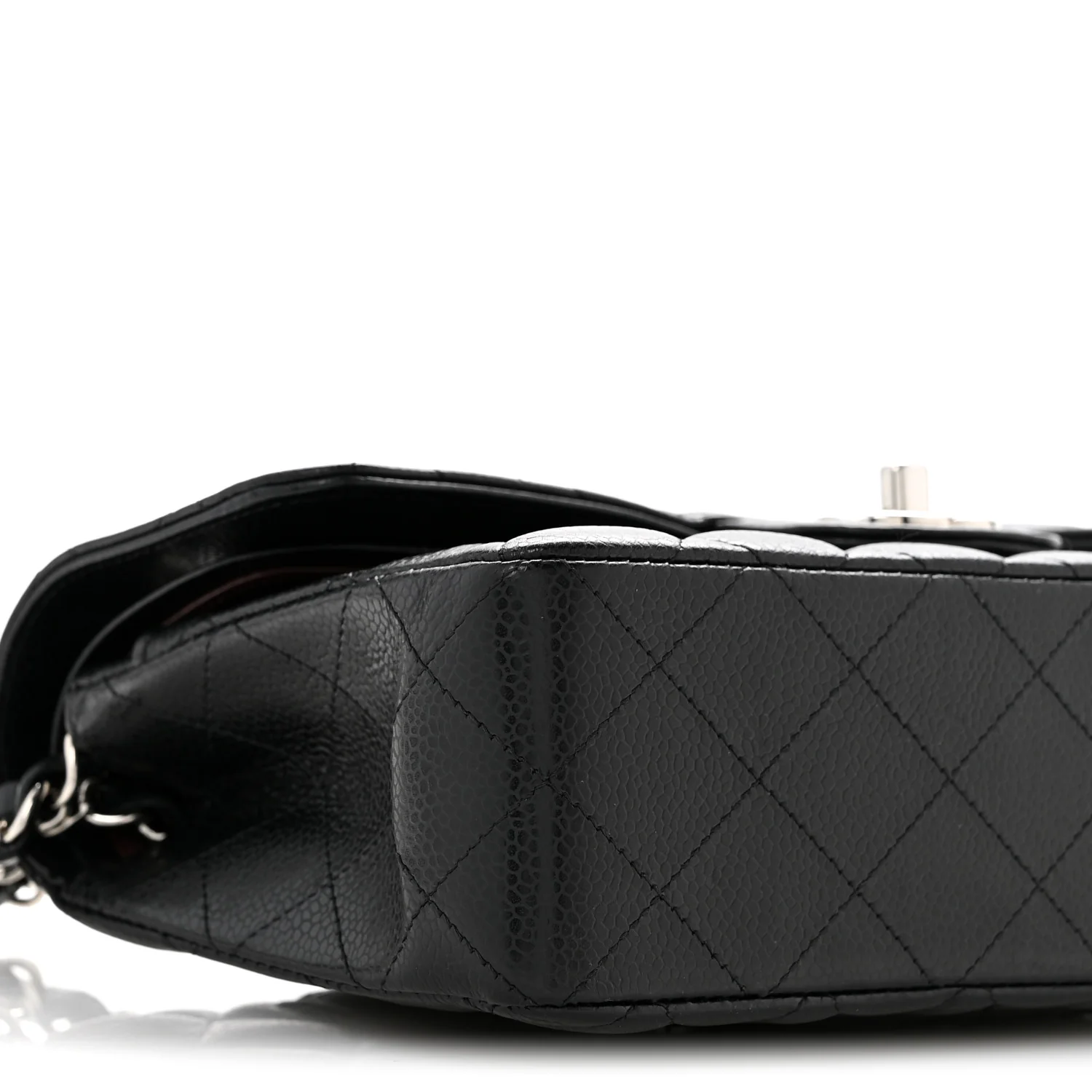 Caviar Quilted Small Double Flap Black - Top Club