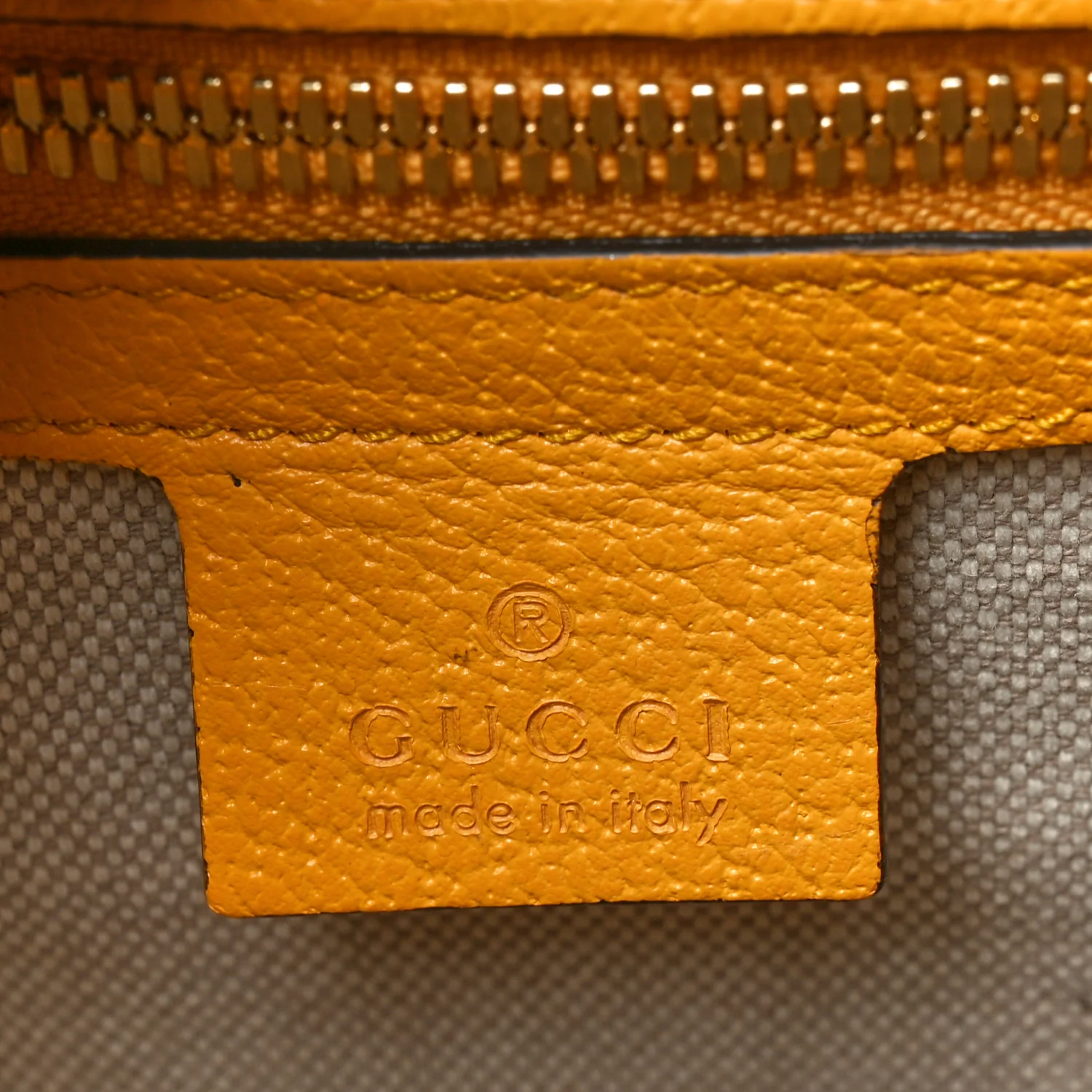 Fabric Embroidered Capri Striped Tote Bag Yellow - Top Club