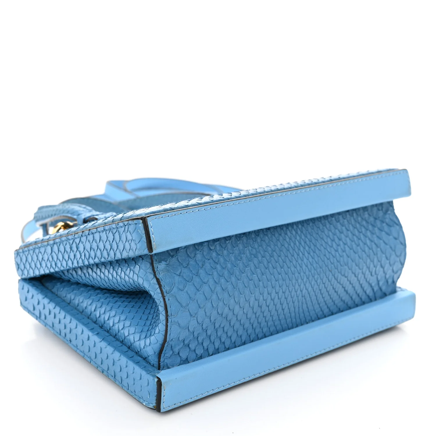 Snakeskin Small Postal Bag Sky Blue - Top Club