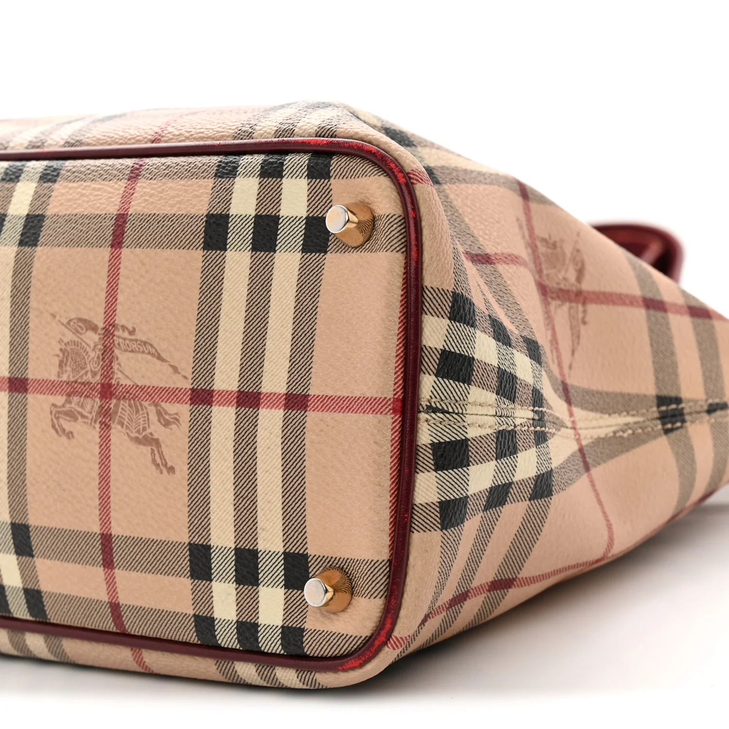 Haymarket Check Medium Regent Tote Red - Top Club