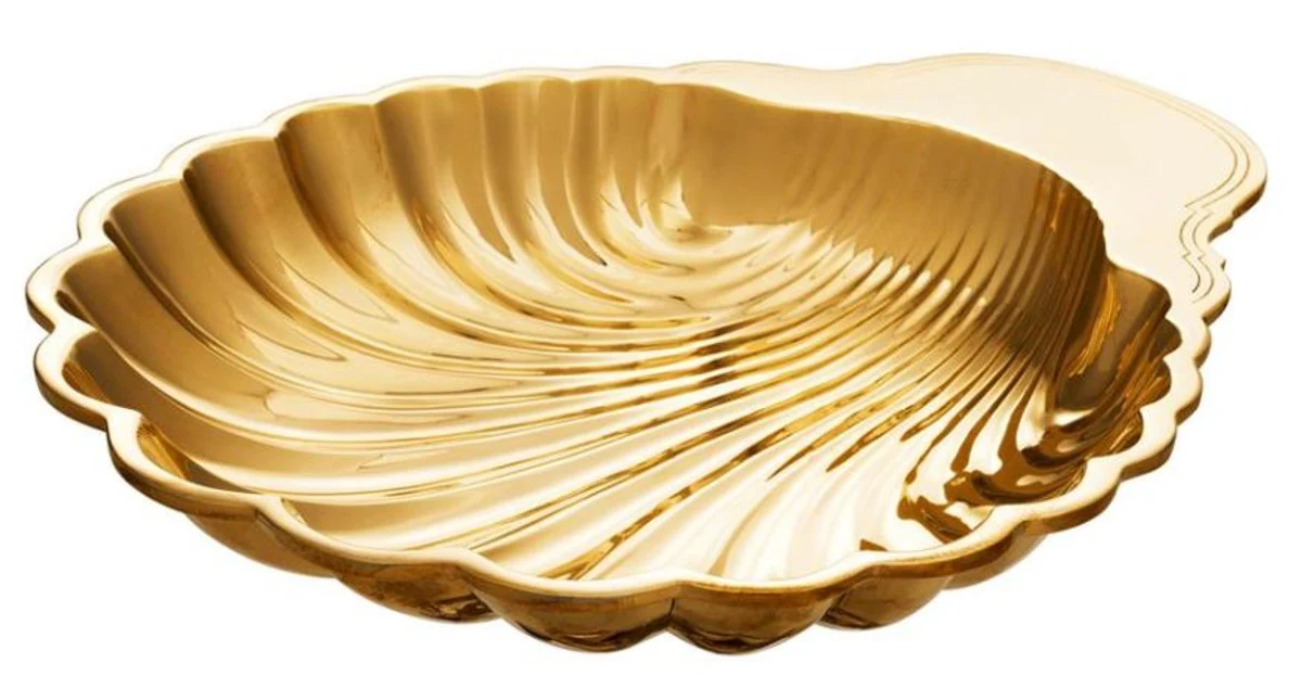 Luxury Brass Shell Serving Tray Gold - Designer Tray