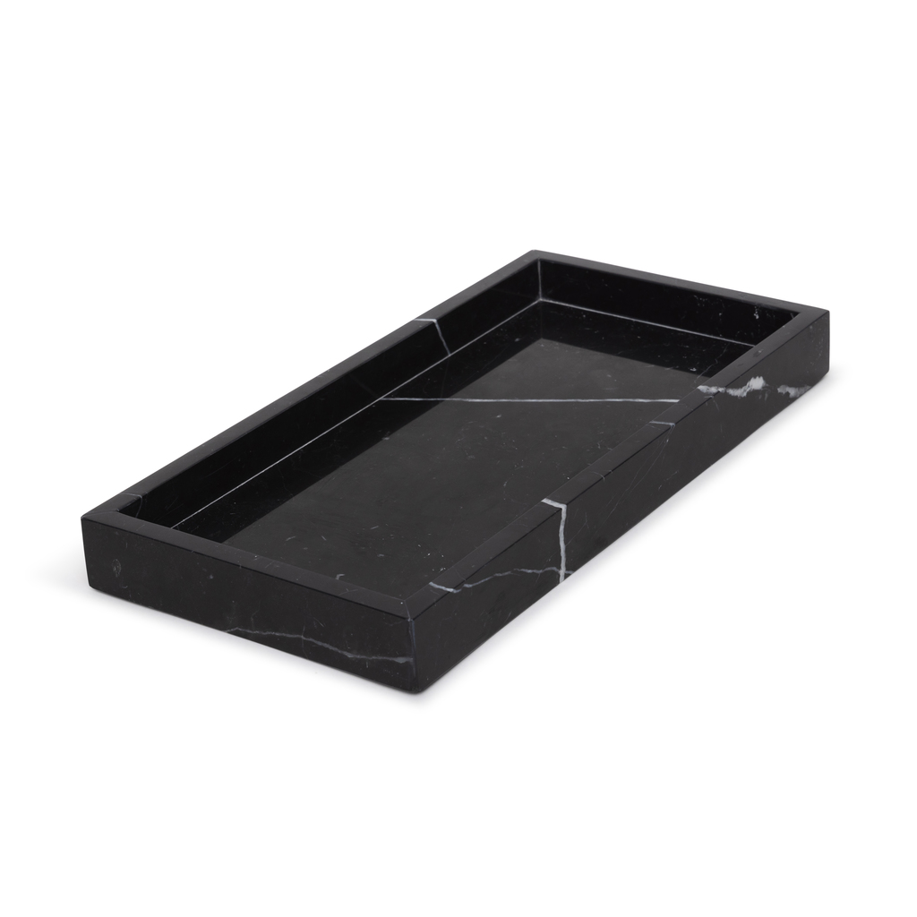 Marmer dienblad tray 15x30cm zwart