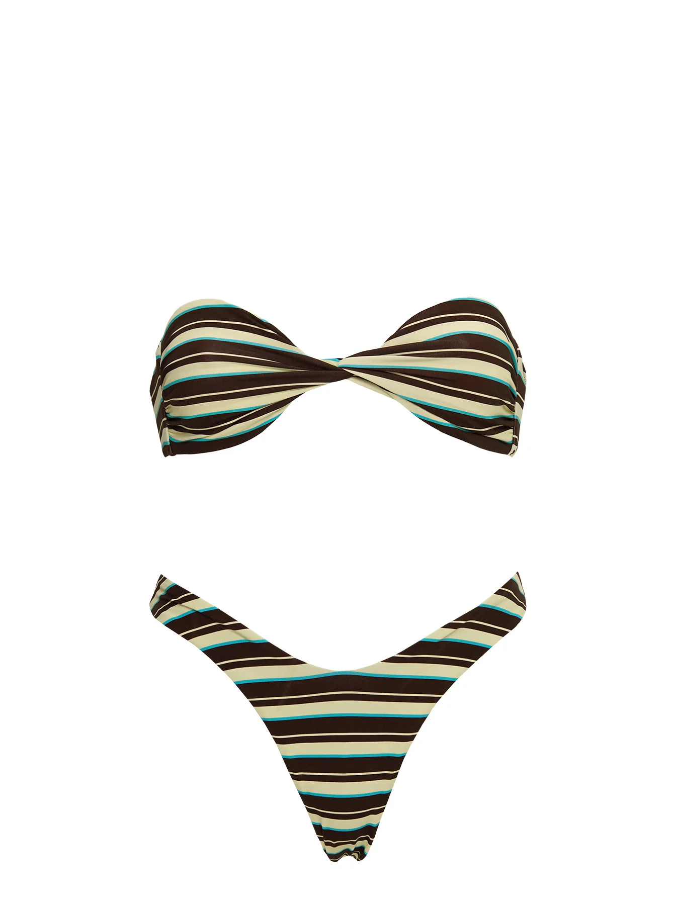 Tamrali Bikini Bottoms Brown Stripe