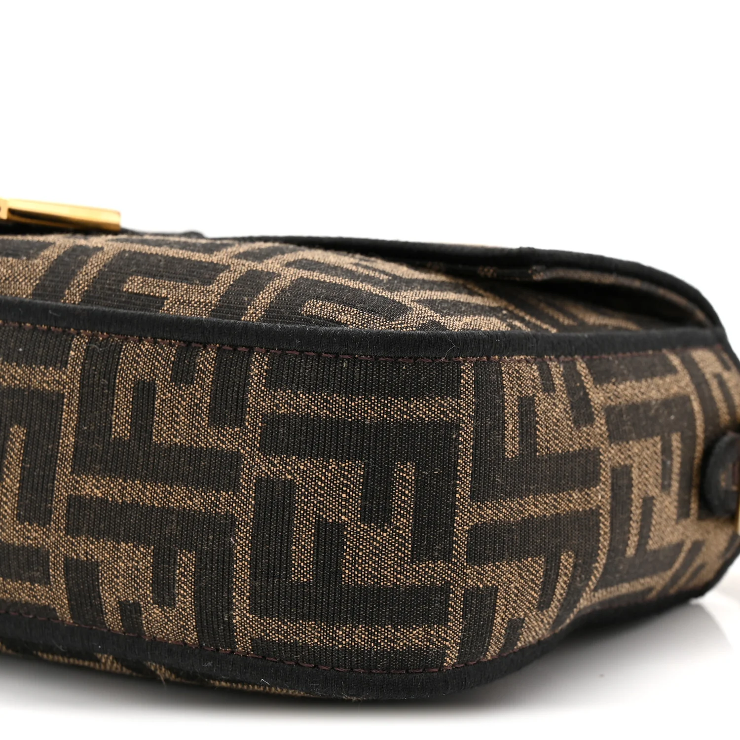 Fabric Jacquard FF 1974 Medium Baguette Tobacco Moro Black - Top Club