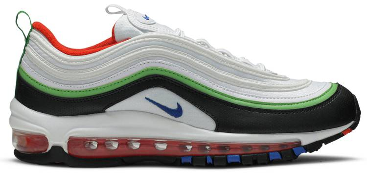 Air Max 97 GS  White Royal Green Nebula  921522-105 - Sneaker Replica Workshop
