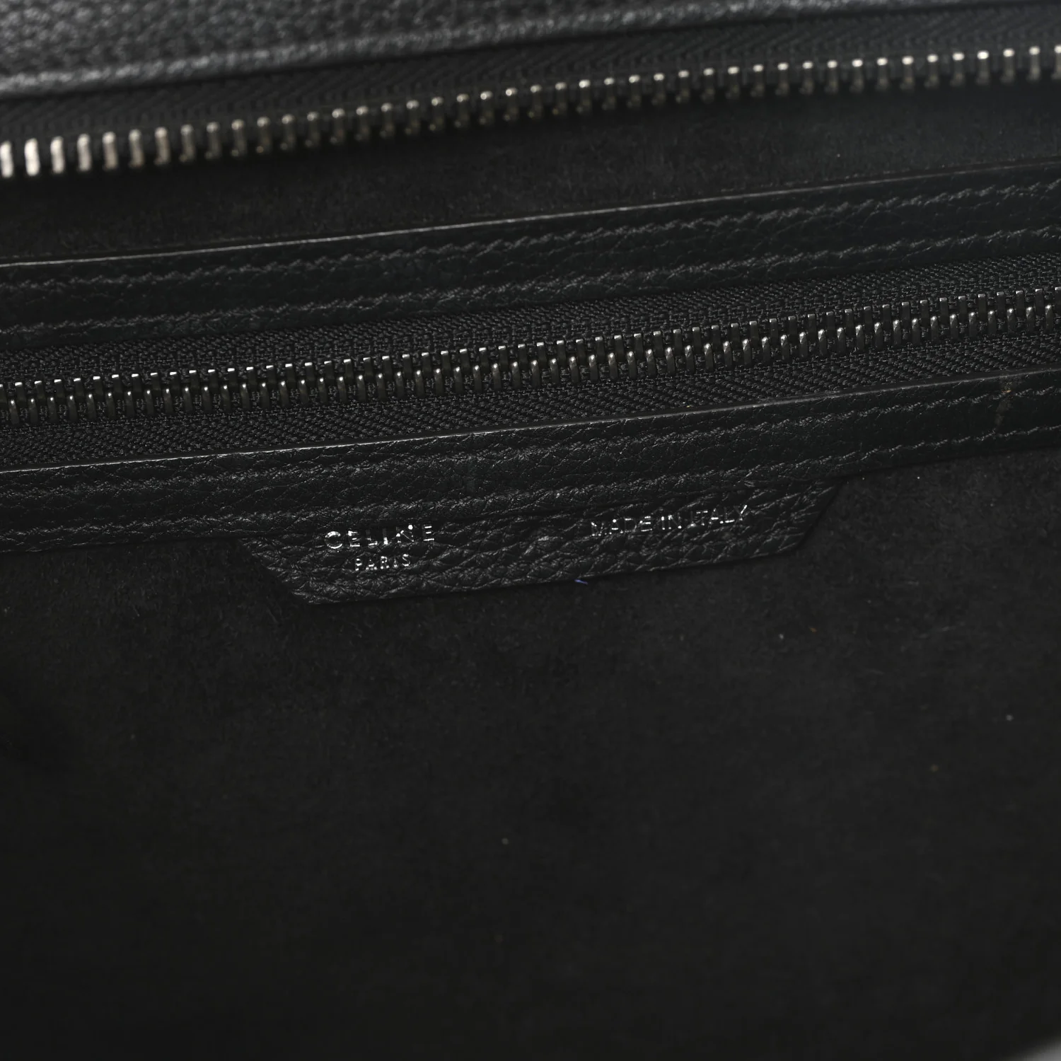 Drummed Calfskin Mini Luggage Black - Top Club