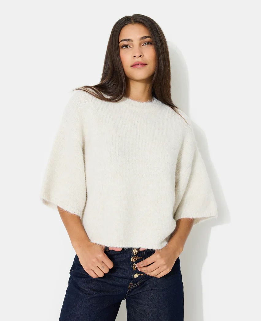 Pimkie Pull manches courtes avec laine