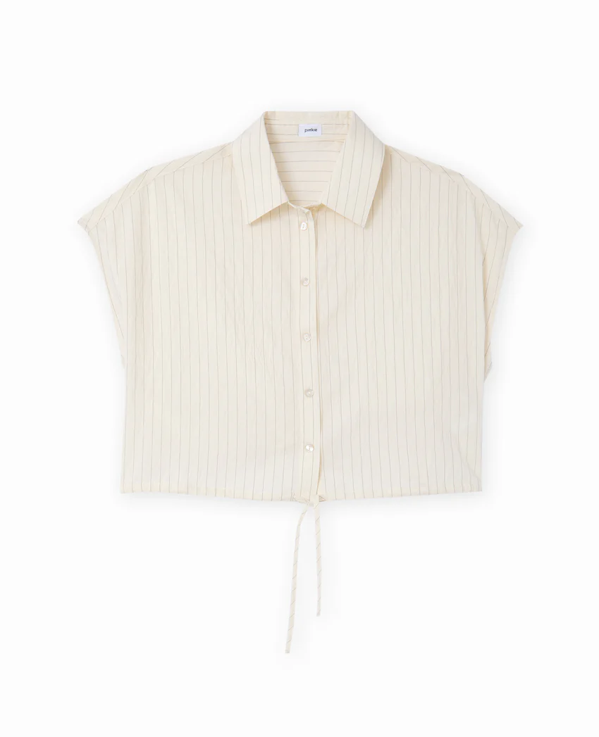 Pimkie Chemise courte sans manches avec fines rayures