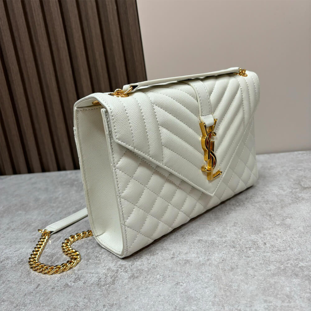 YSL envelope medium in grained leather - Top Club