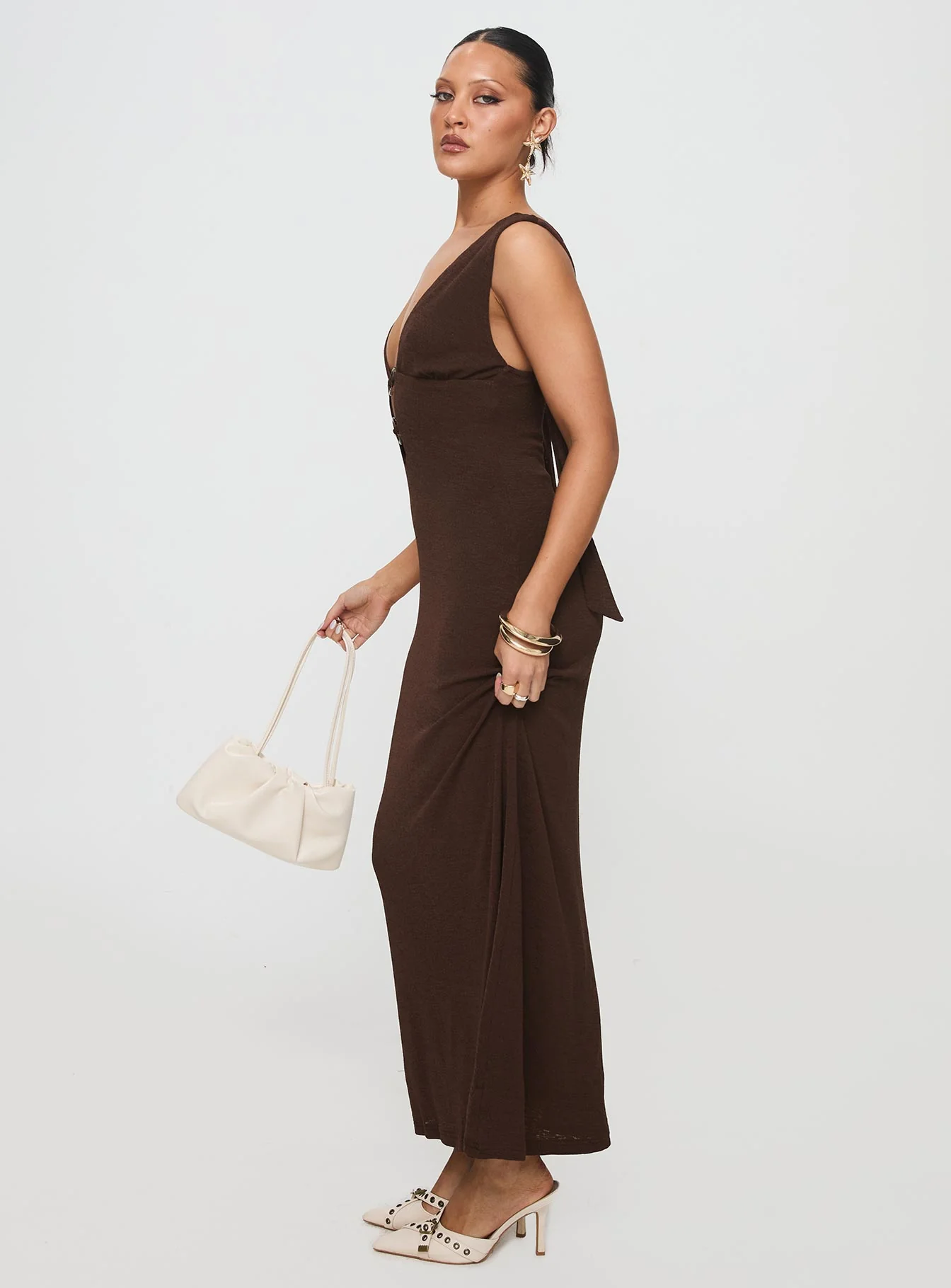 Steward Maxi Dress Chocolate Petite