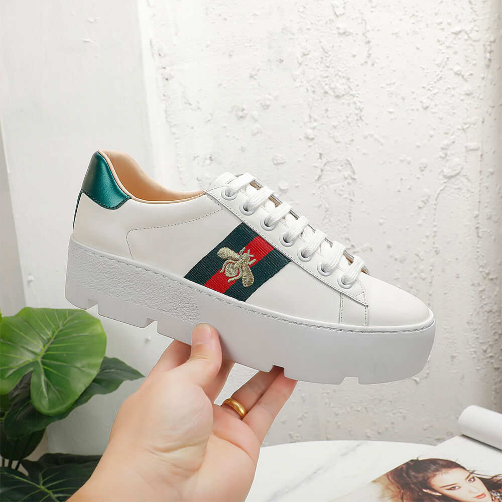 Women s Ace embroidered platform sneaker - Top Club