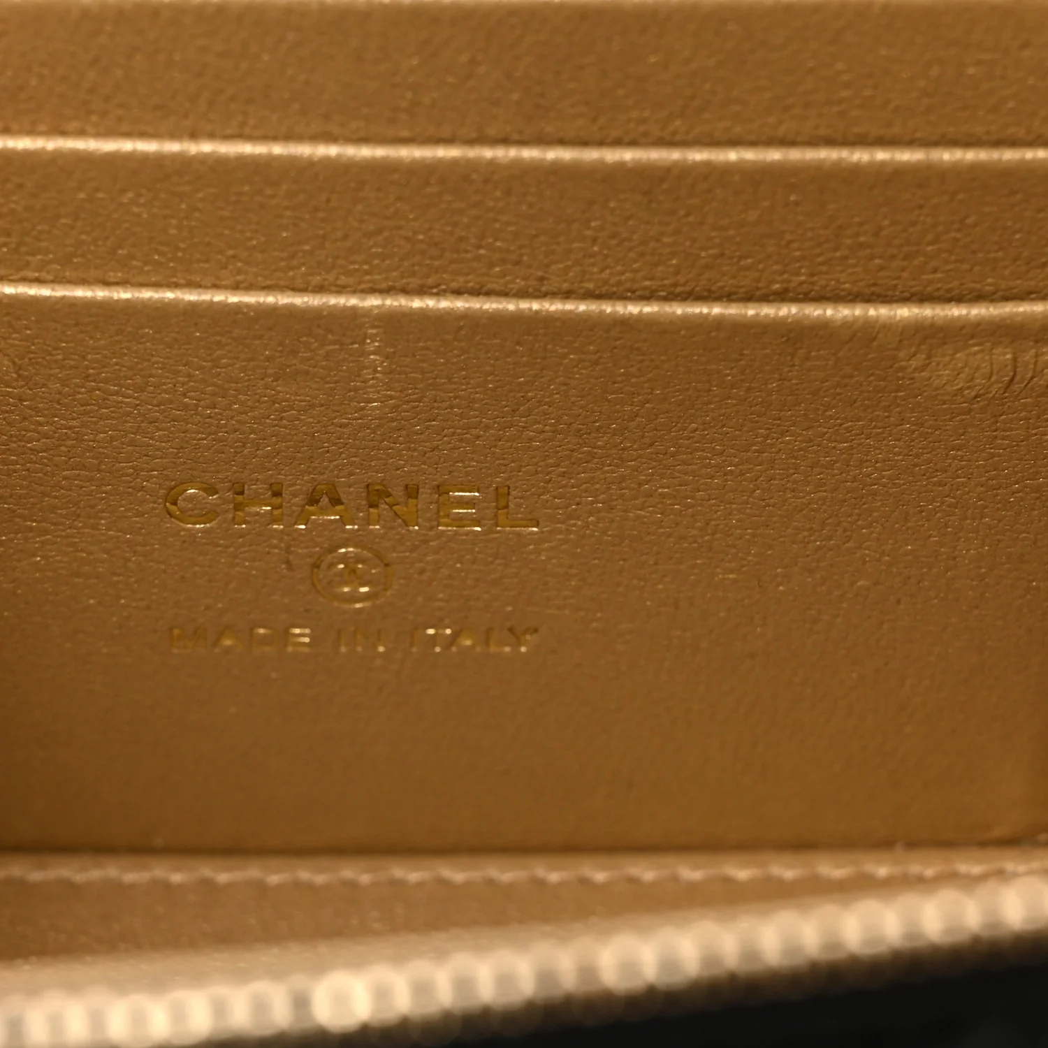 Lambskin Quilted Small CC Vanity Case Black - Top Club