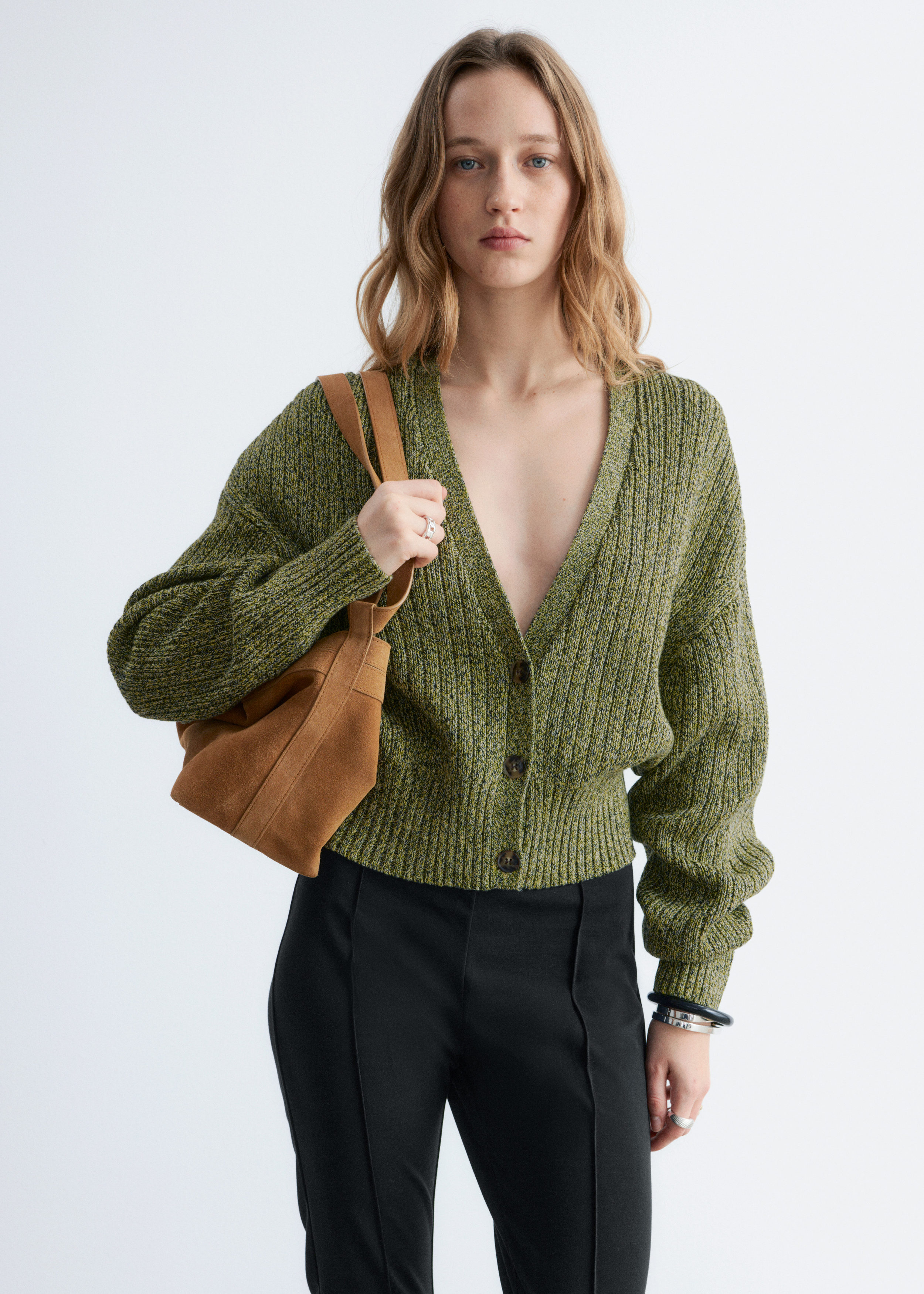 & Other Stories RIB-KNIT COTTON CARDIGAN