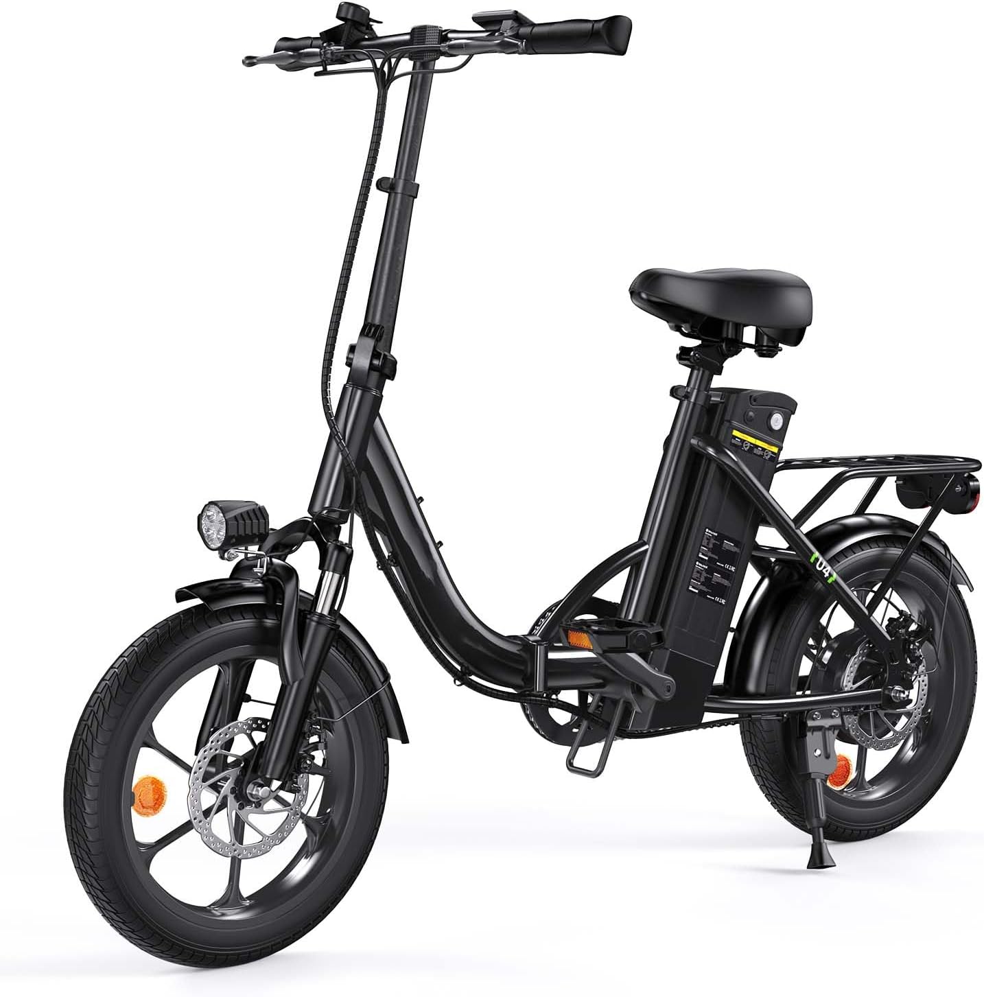 Finbike 250w Bici Elettrica Pieghevole, Bicicletta Elettrica A Pedalata Assistita, 374.4WH Batteria, Max Autonomia 88KM, 3 Modalità Di Guida, Carga 120kg