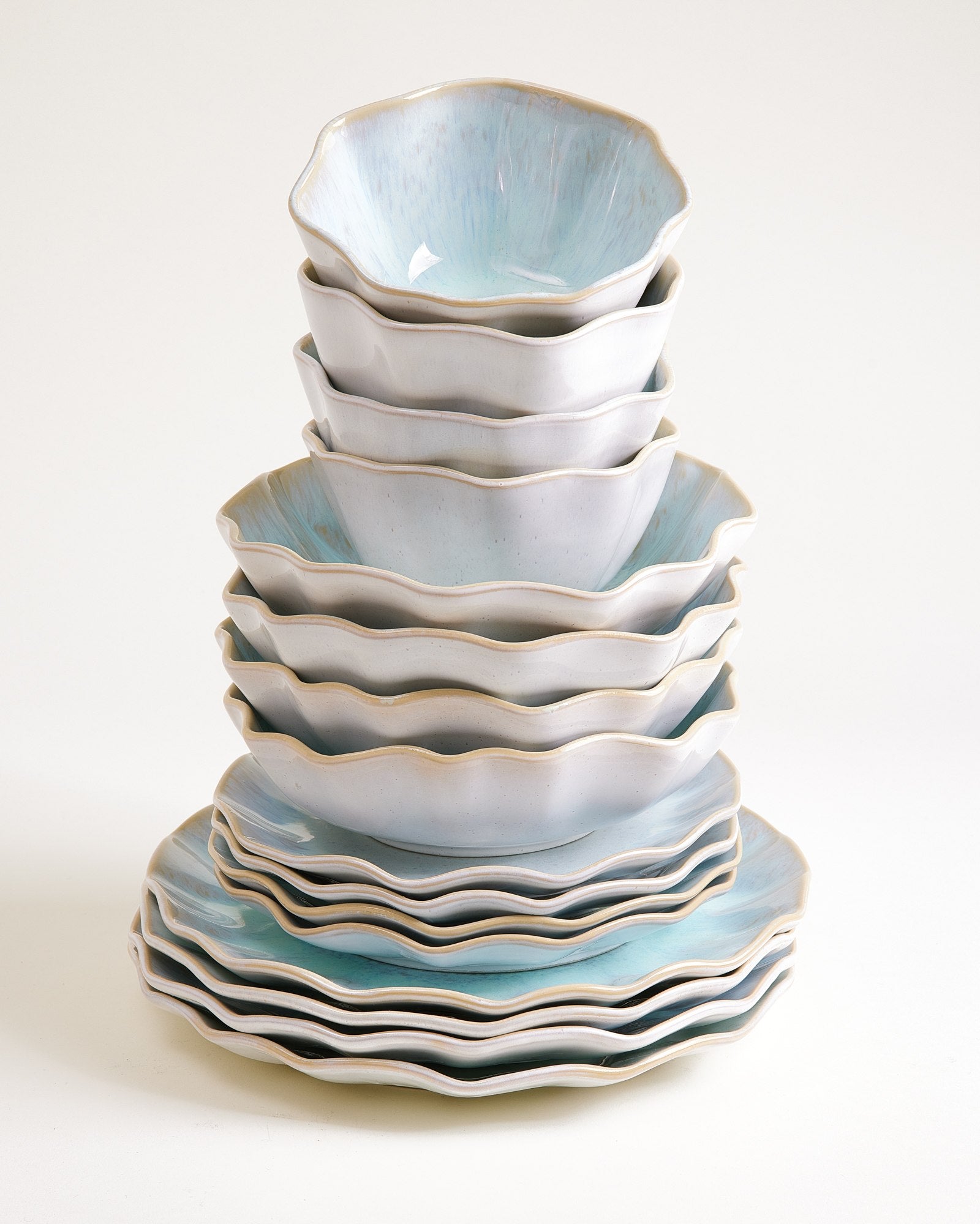 Areia Geschirr-Set shell azur 16-teilig