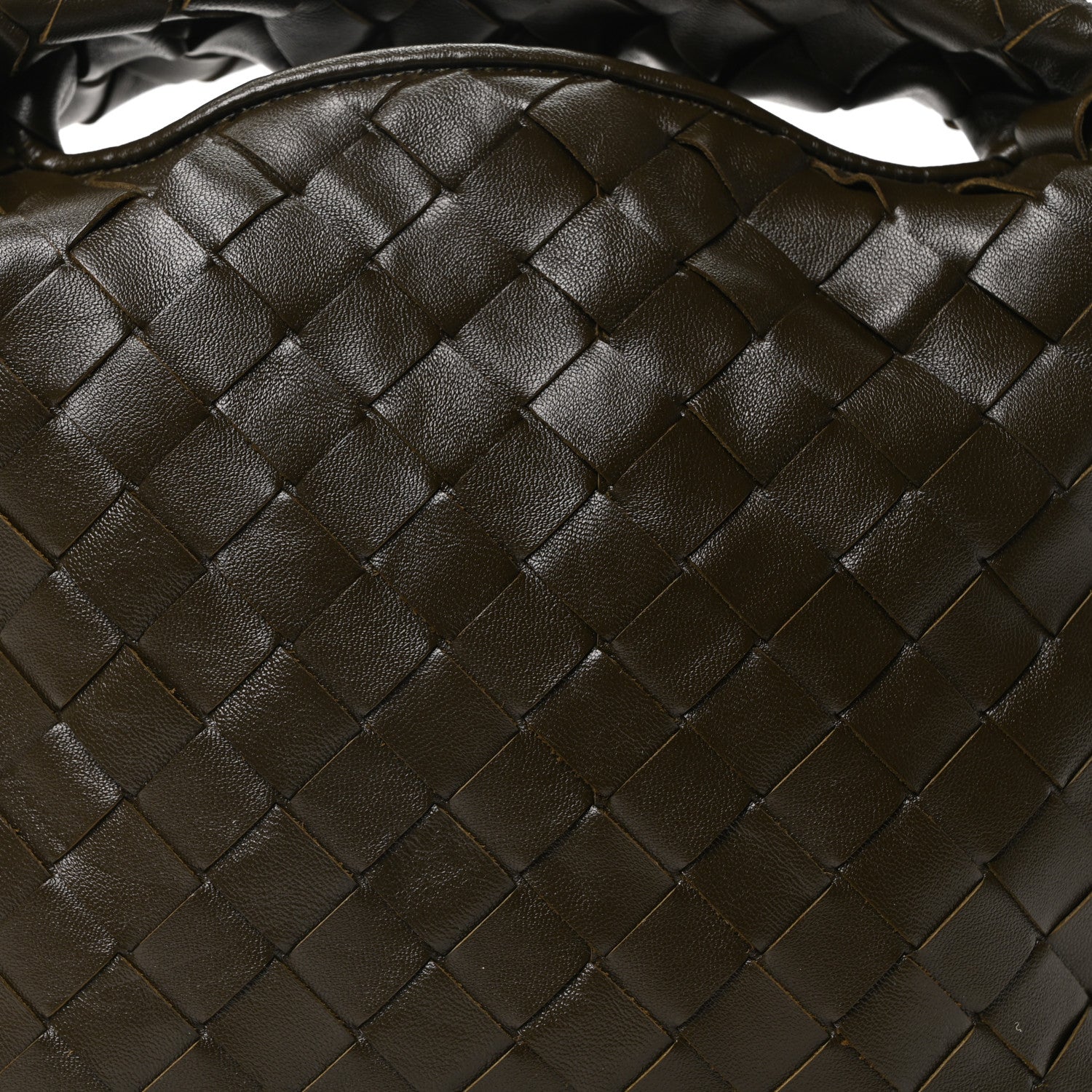 Calfskin Intrecciato Mini Hop Khaki - Top Club