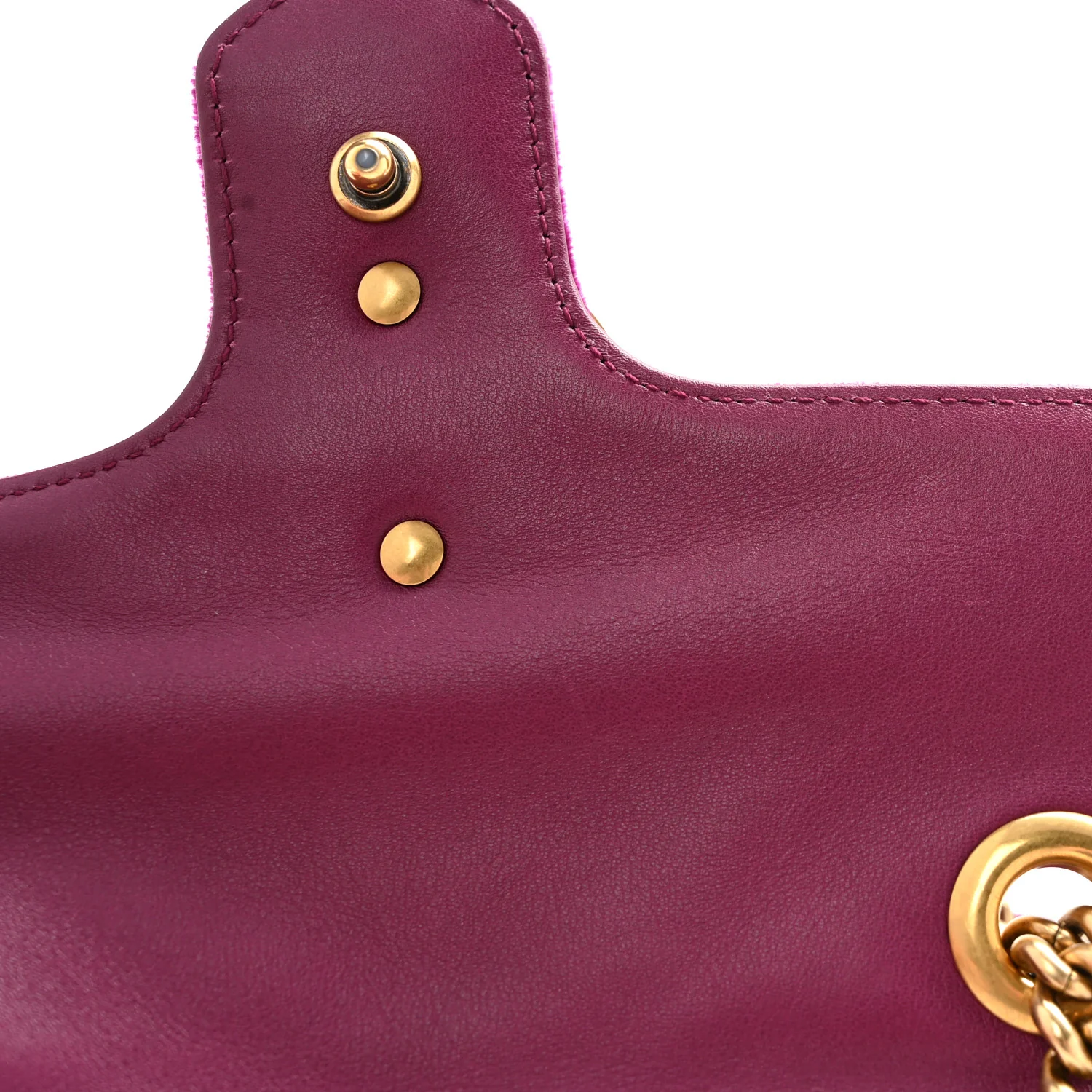 Velvet Matelasse Embroidered Mini GG Marmont Shoulder Bag Bordeaux - Top Club