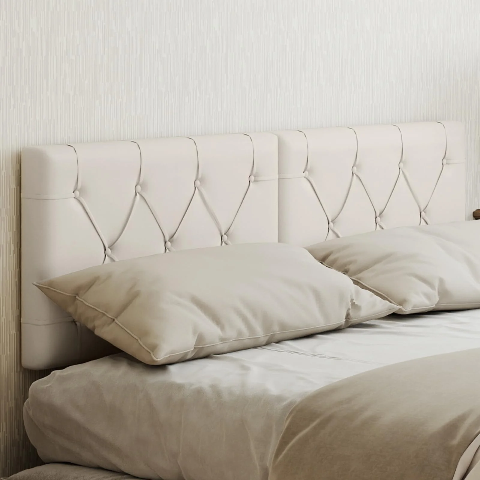 BEFOUNDLOVELY Wall-Mounted Headboard for Twin Size Bed