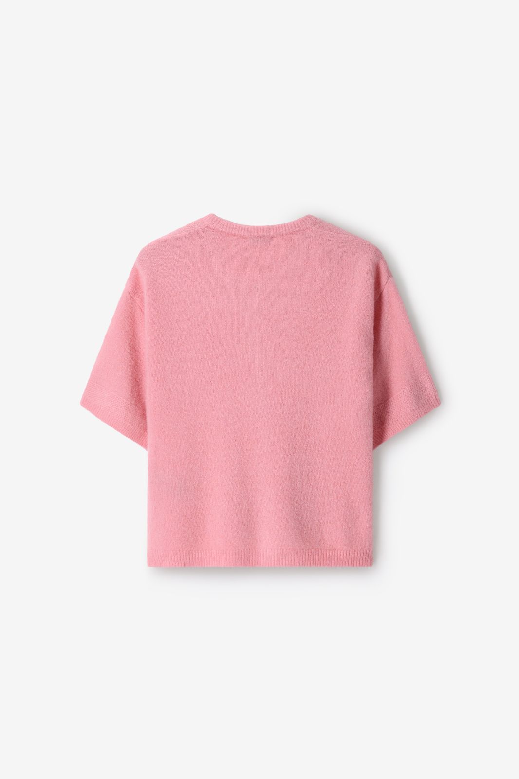 Lichtroze gebreid vest