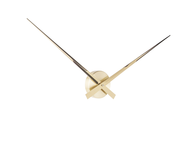 Wall clock Little Big Time alu gold plated