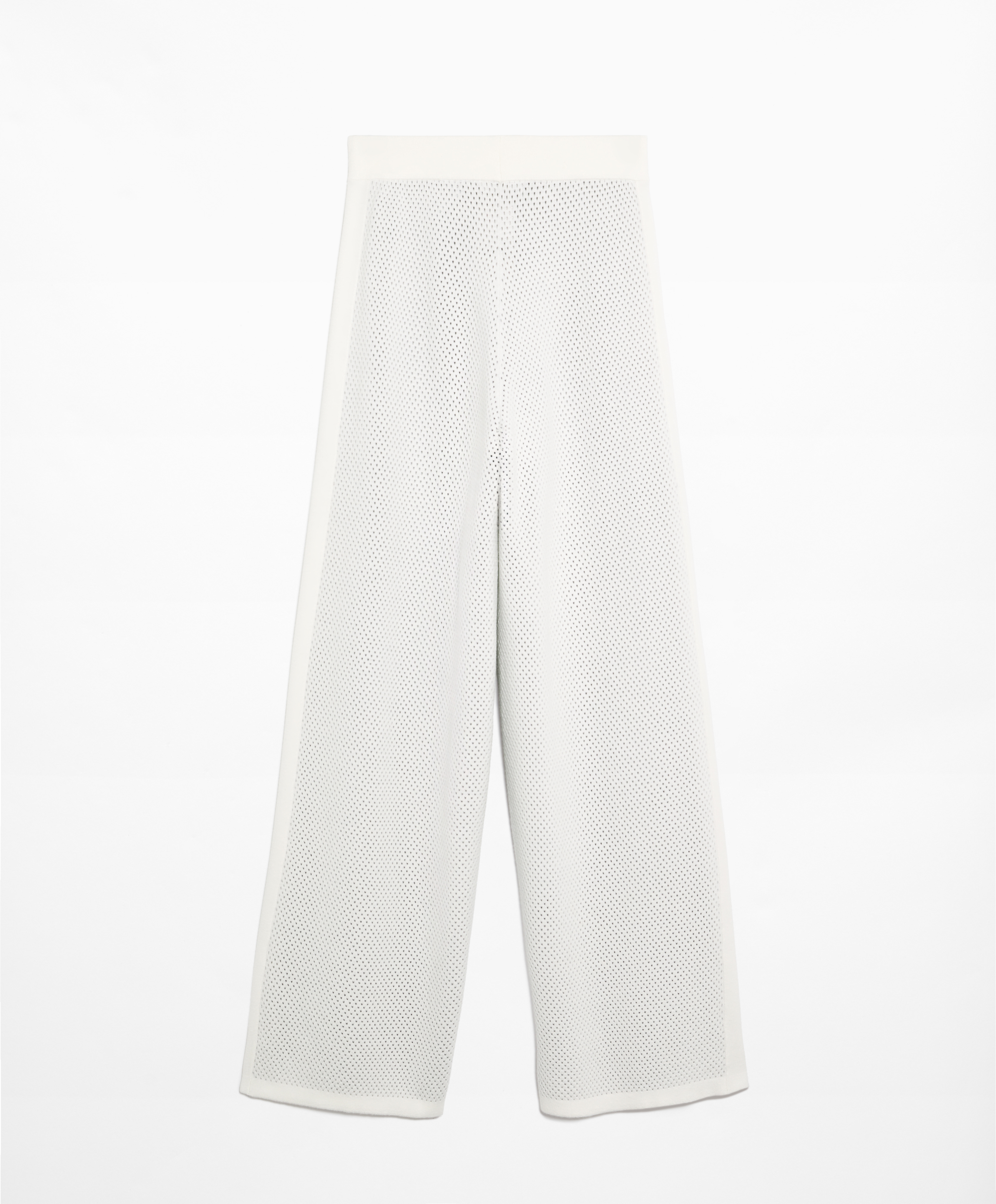 OYSHO Openwork knit straight-leg trousers