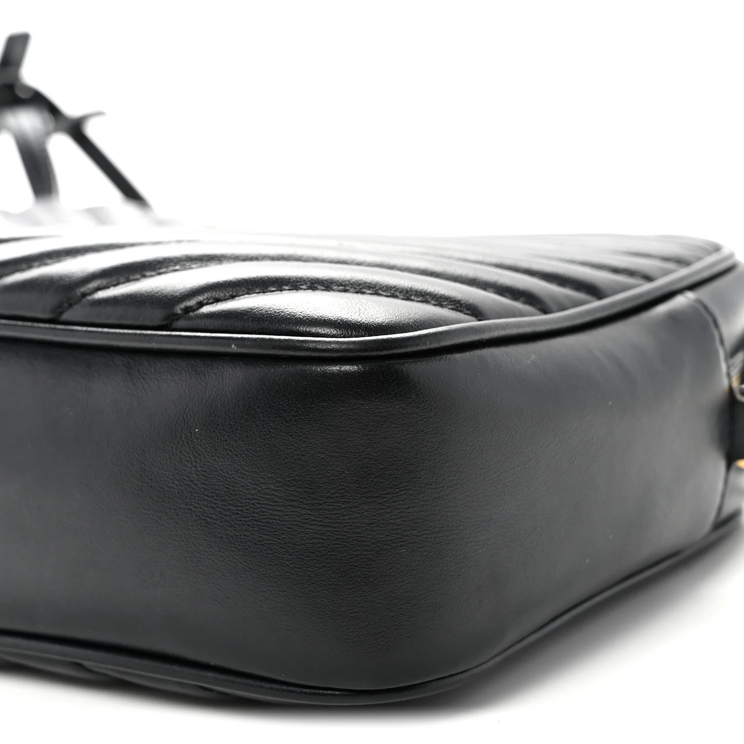 Calfskin Matelasse Monogram Lou Camera Bag Black - Top Club