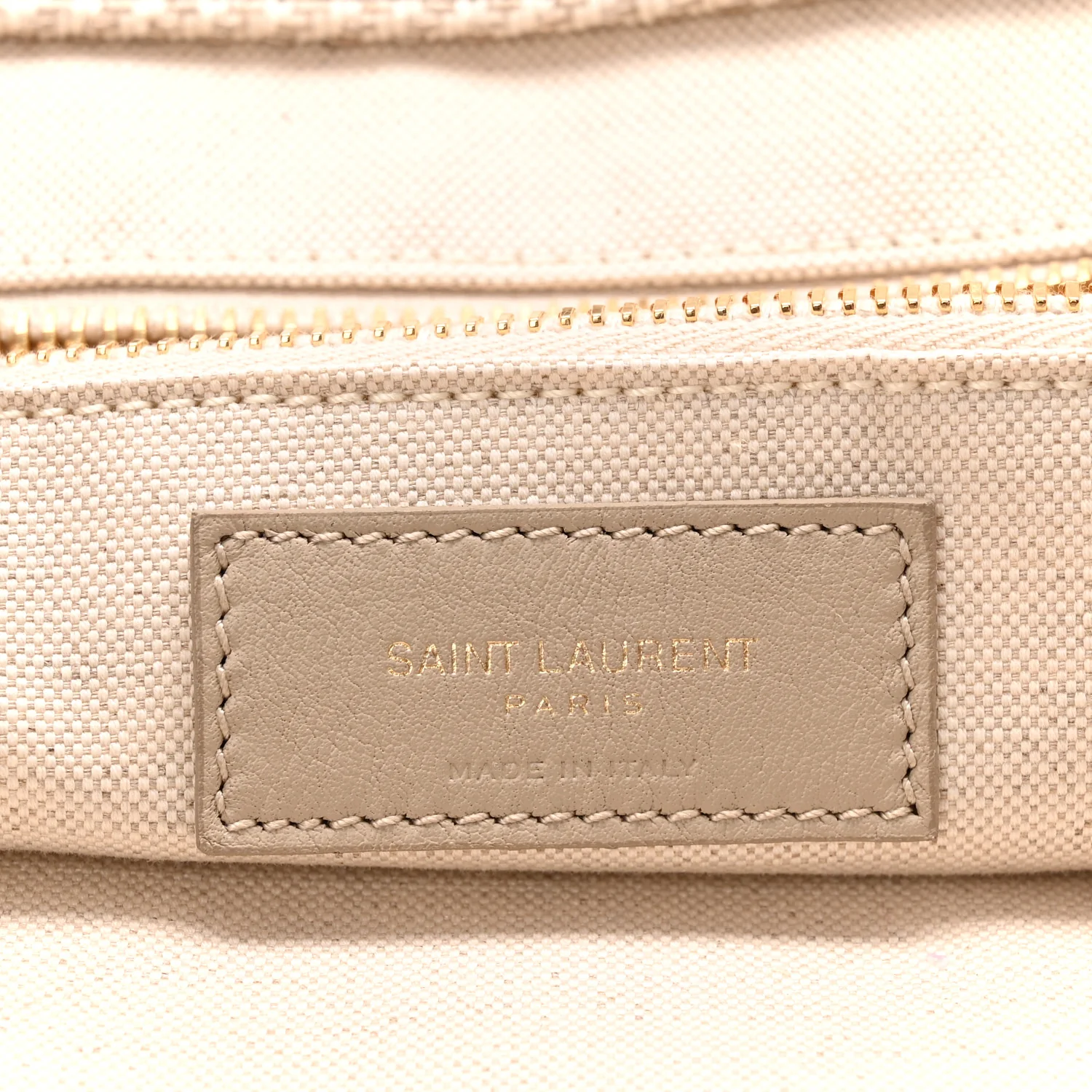 Linen Calfskin Rive Gauche Tote Beige Sea Salt - Top Club