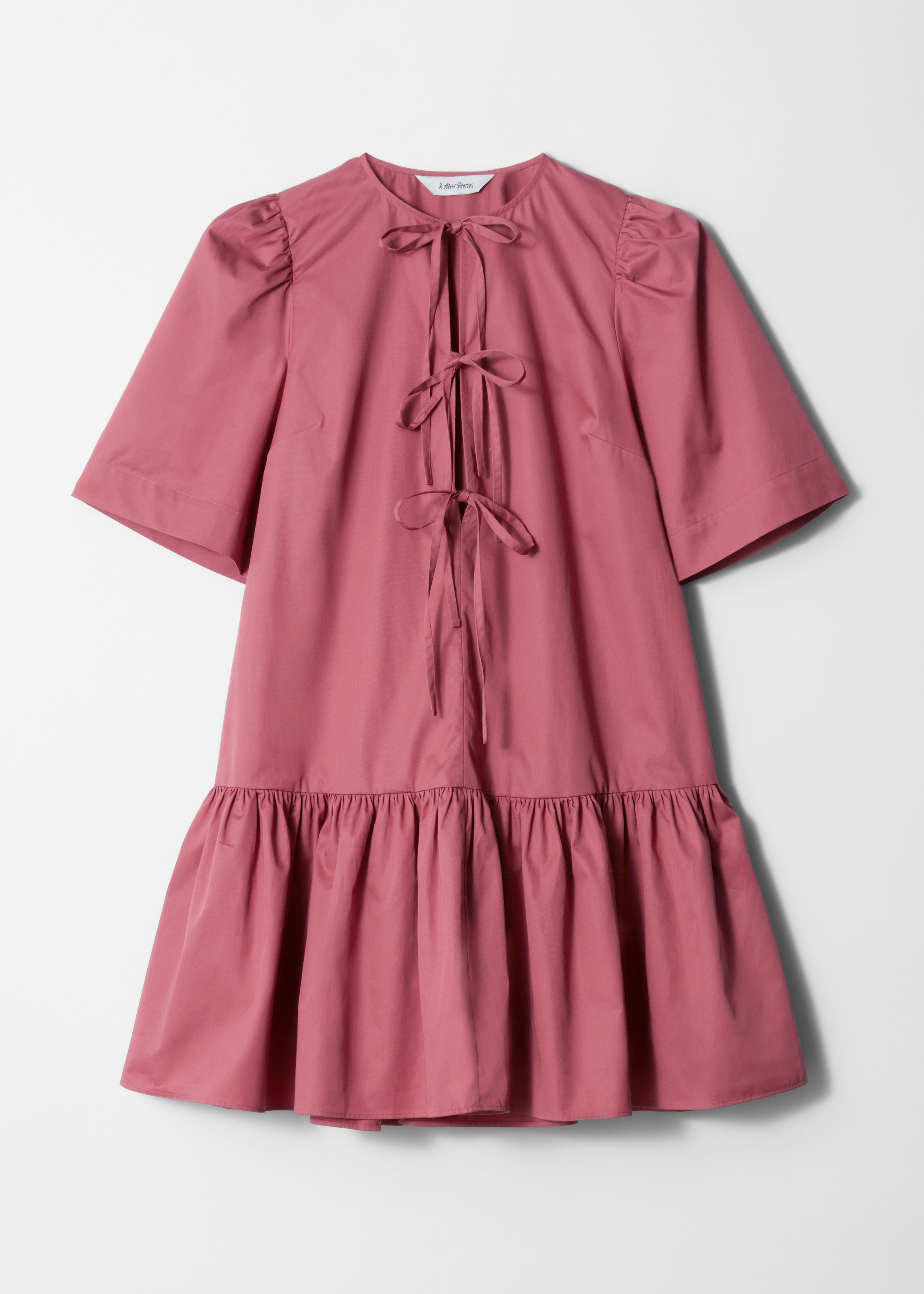 & Other Stories PEPLUM MINI DRESS