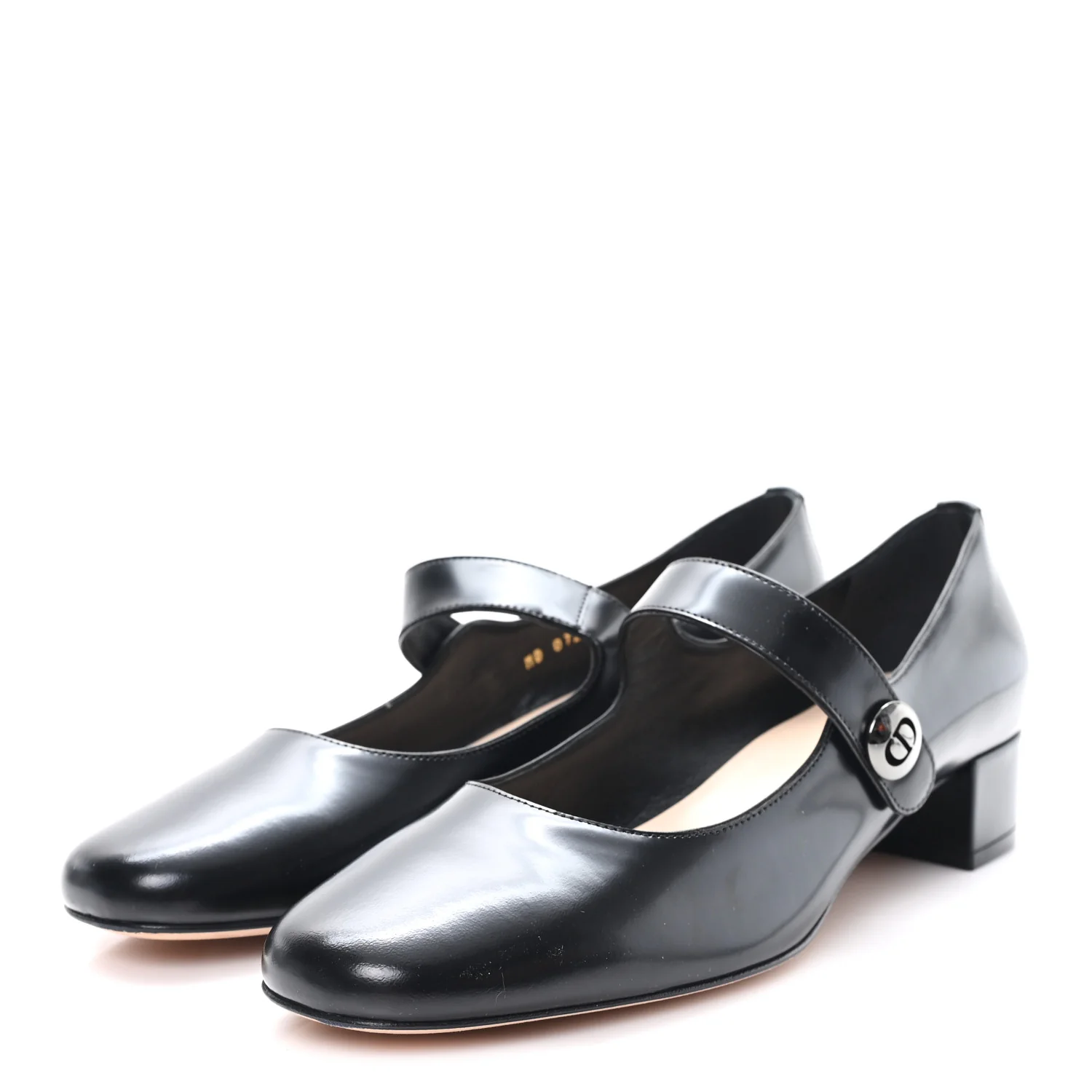 Brushed Calfskin Uniform 30mm Pumps 39 Black - Top Club