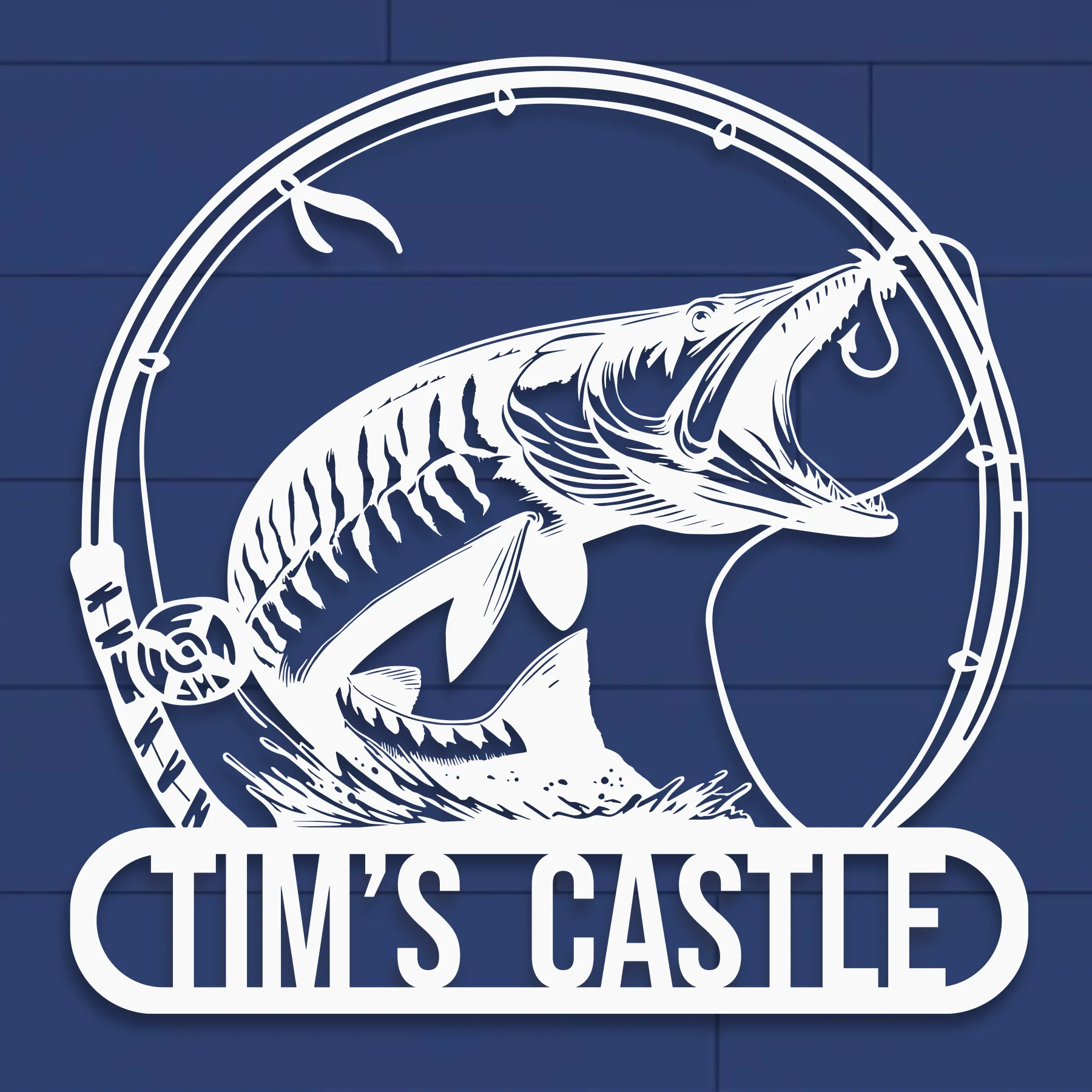 Custom Musky Fish Metal Wall Decor - Alvarez Pro Painting LLC