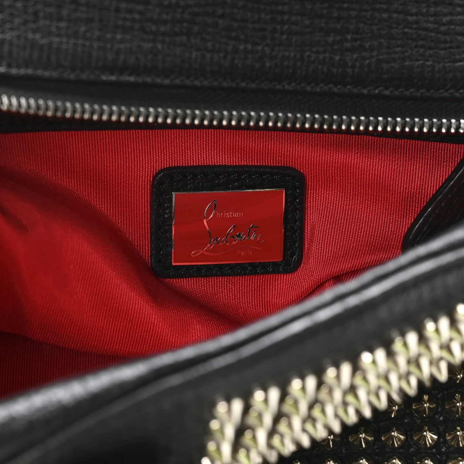 Grained Calfskin Studded Panettone Bowling Bag Black - Top Club