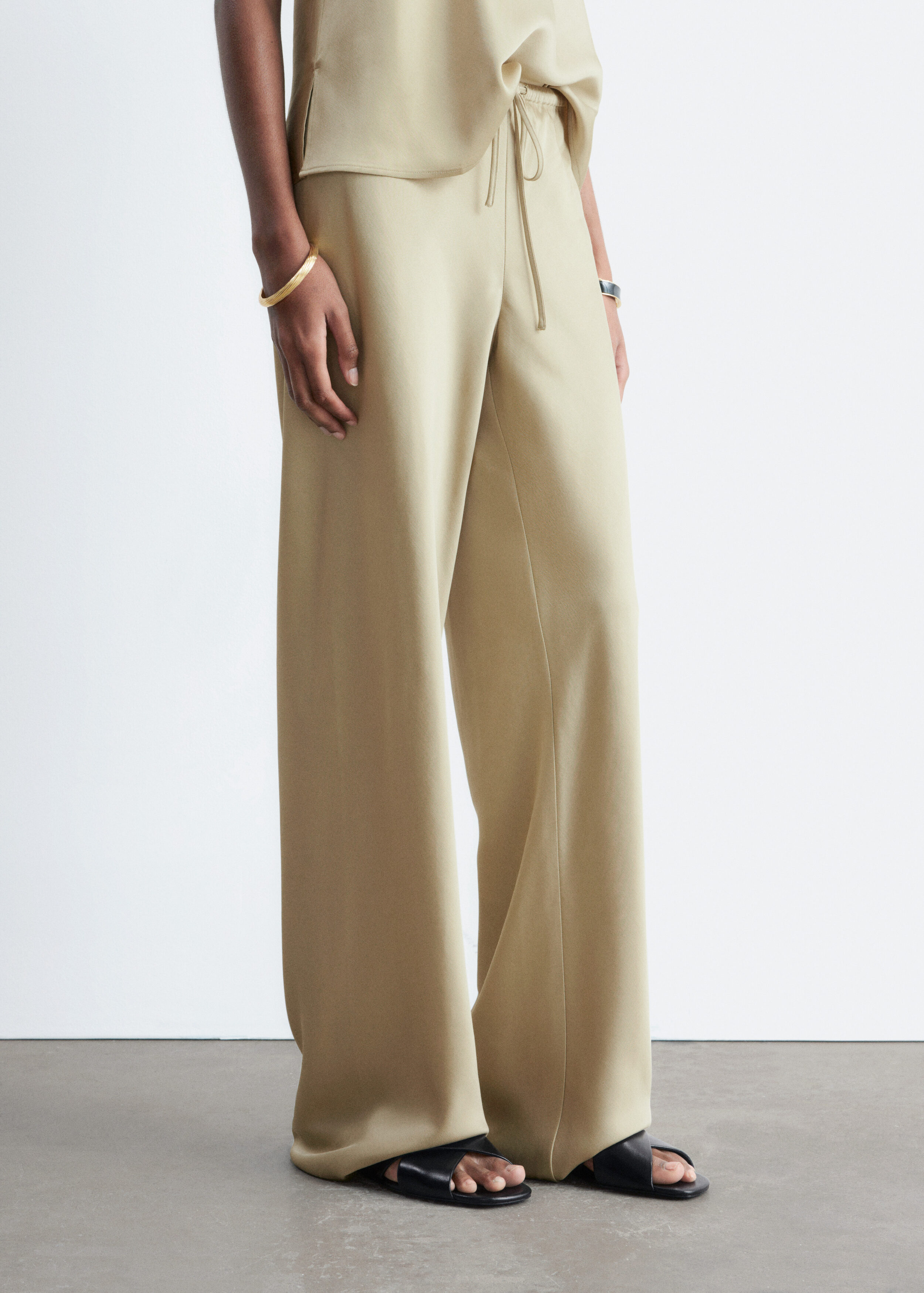 & Other Stories DRAWSTRING TWILL TROUSERS