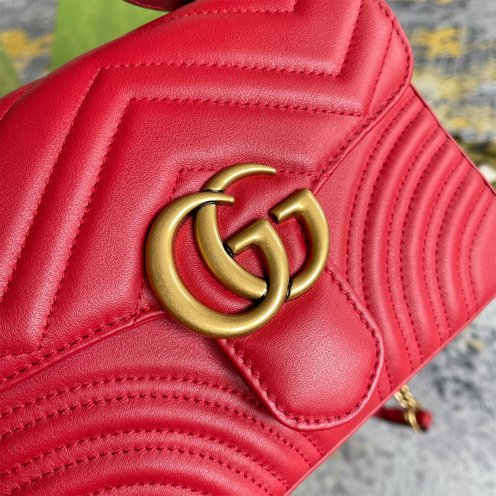 GG Marmont mini top handle bag - Top Club
