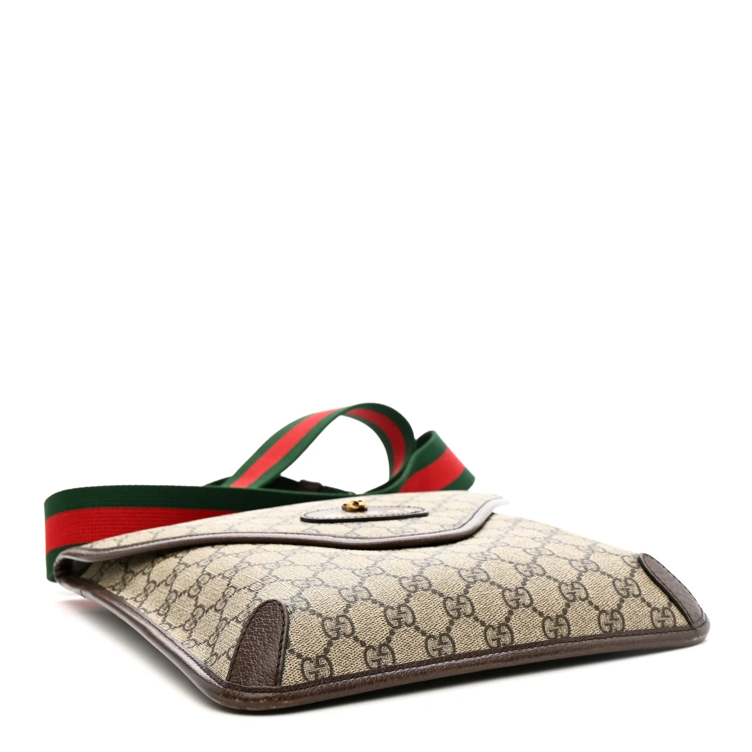 GG Supreme Monogram Web Medium Neo Vintage Flap Messenger Bag Beige New Acero - Top Club