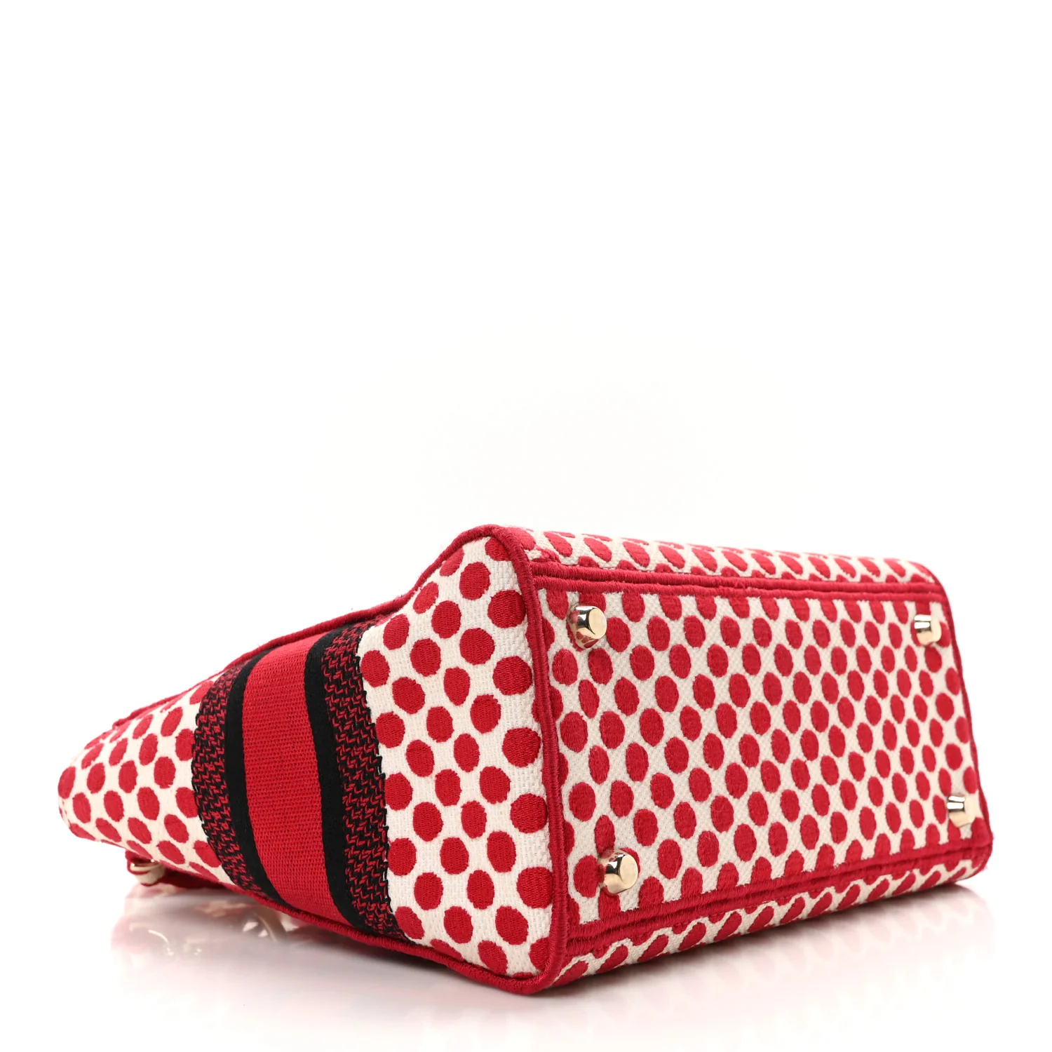 Canvas Medium DiorAmour Dots Lady D-Lite Red - Top Club