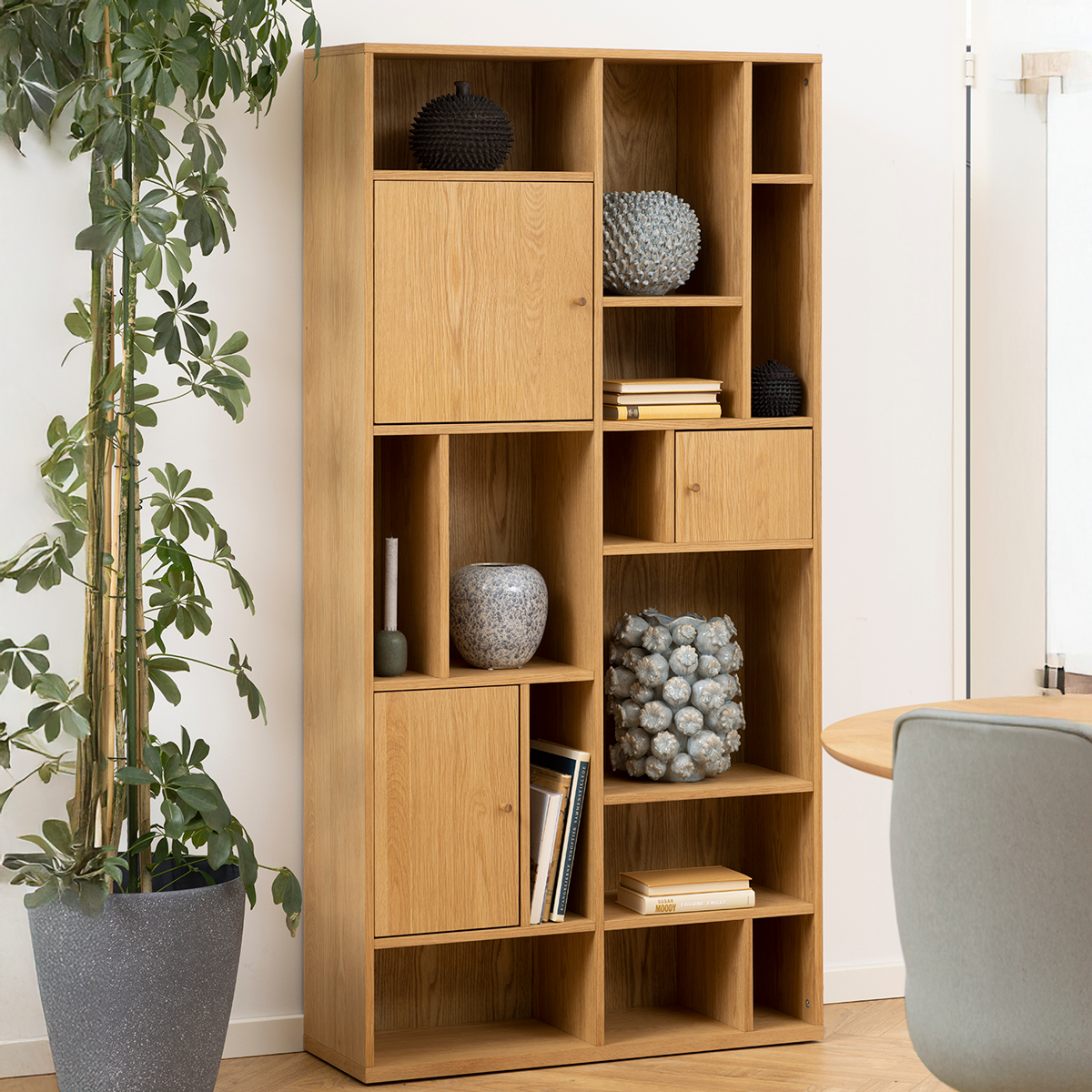 Houten boekenkast Maarten Naturel