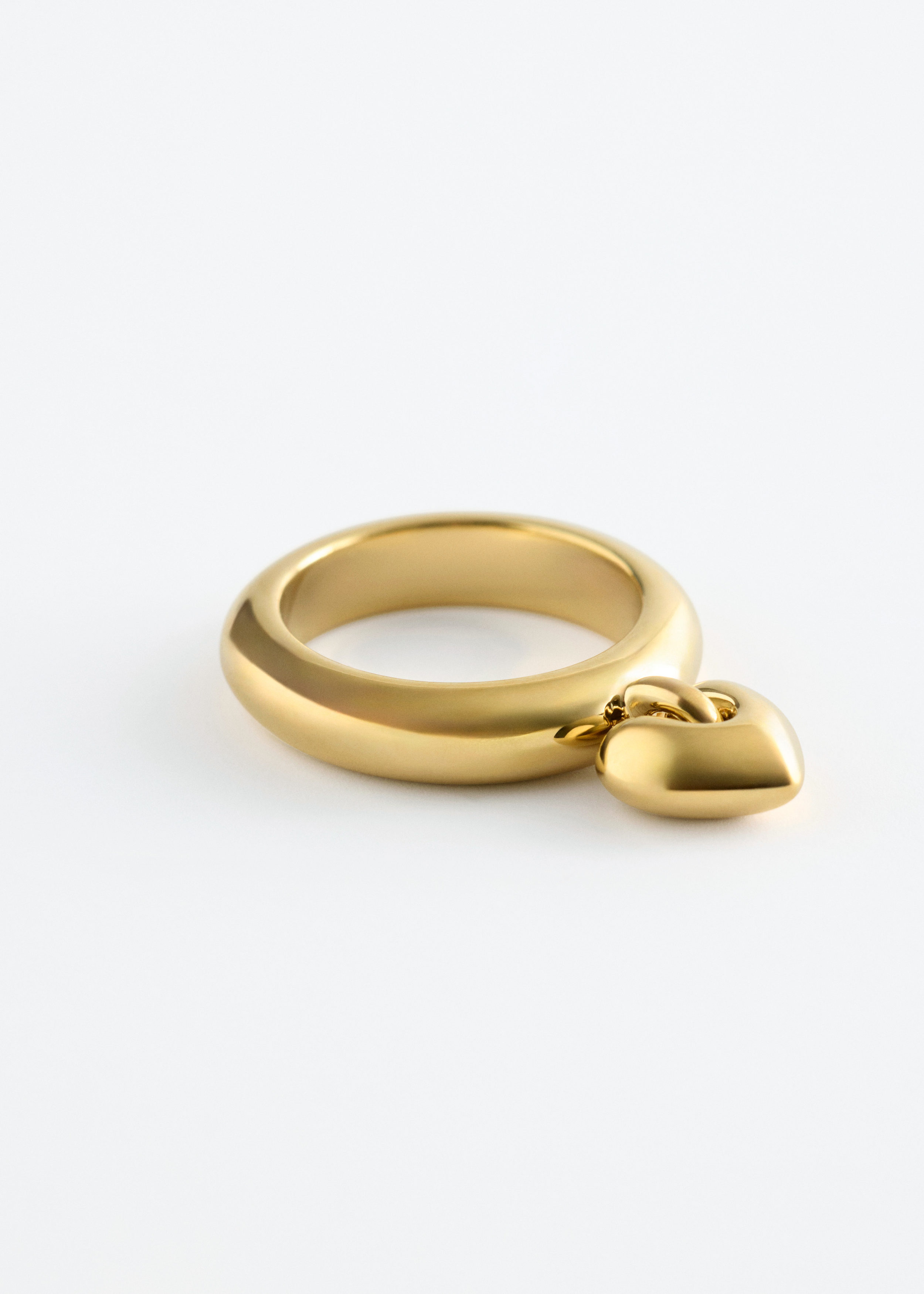 & Other Stories HEART PENDANT RING