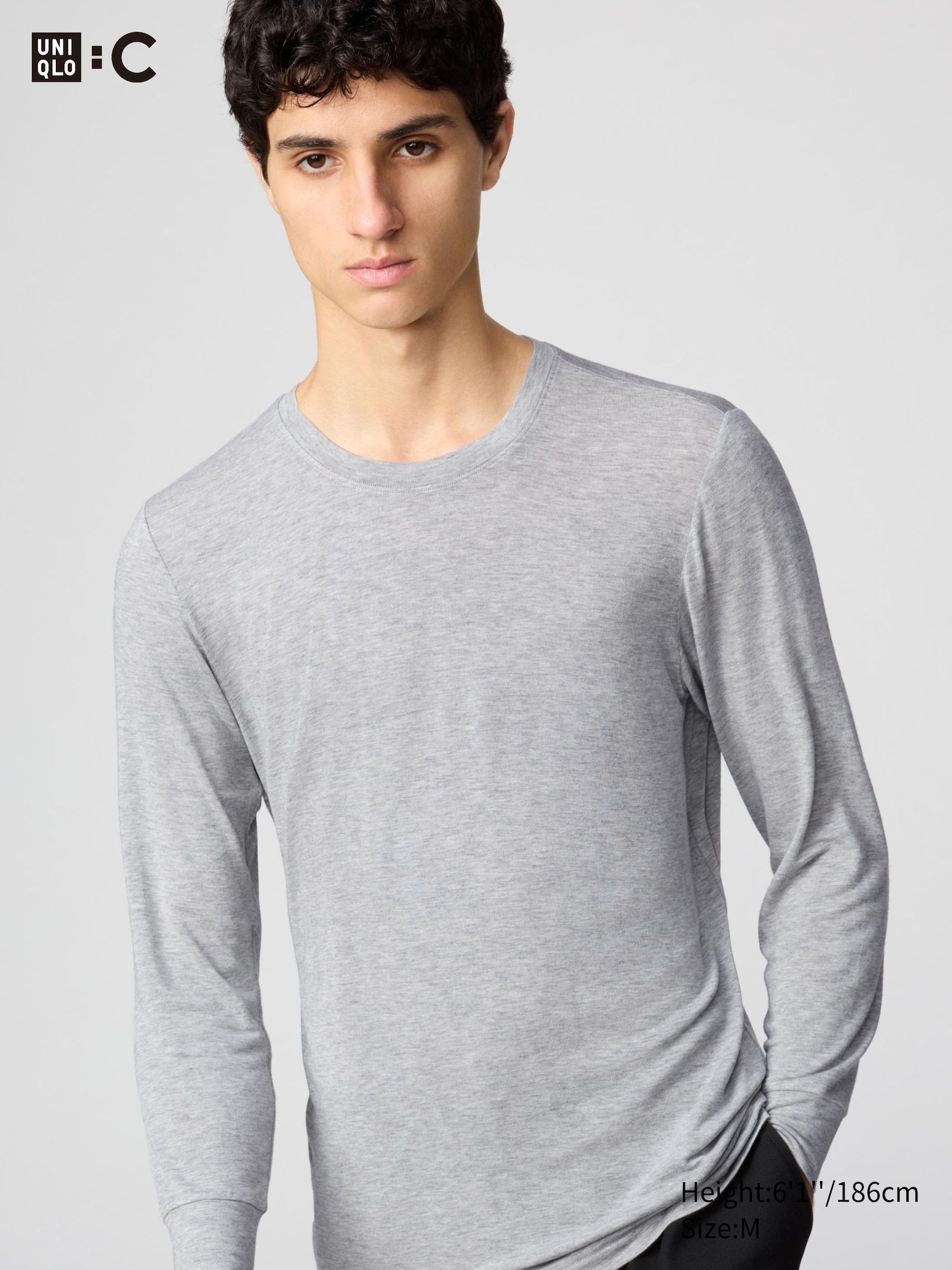 UNIQLO : C HEATTECH EXTRA WARM Cashmere Blend Crew Neck Long Sleeve T-Shirt