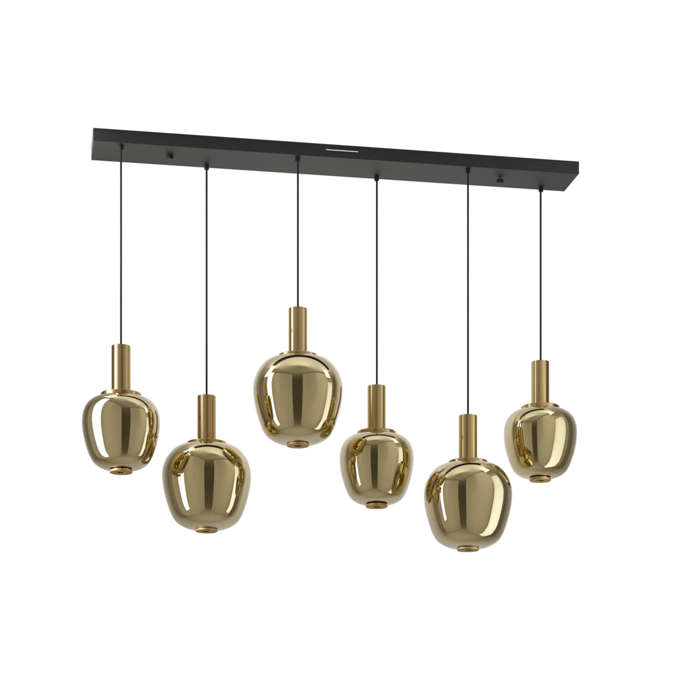 Hanglamp Fruitera 6-lichts goud