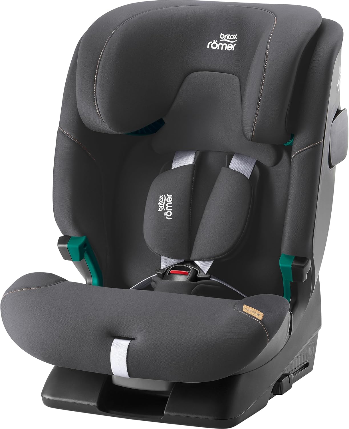 BRITAX RÖMER Seggiolino ADVANSAFIX 2 Z-LINE, per bambini da 76 a 150 cm (i-Size) con e senza ISOFIX, da 15 mesi a 12 anni, Midnight Grey