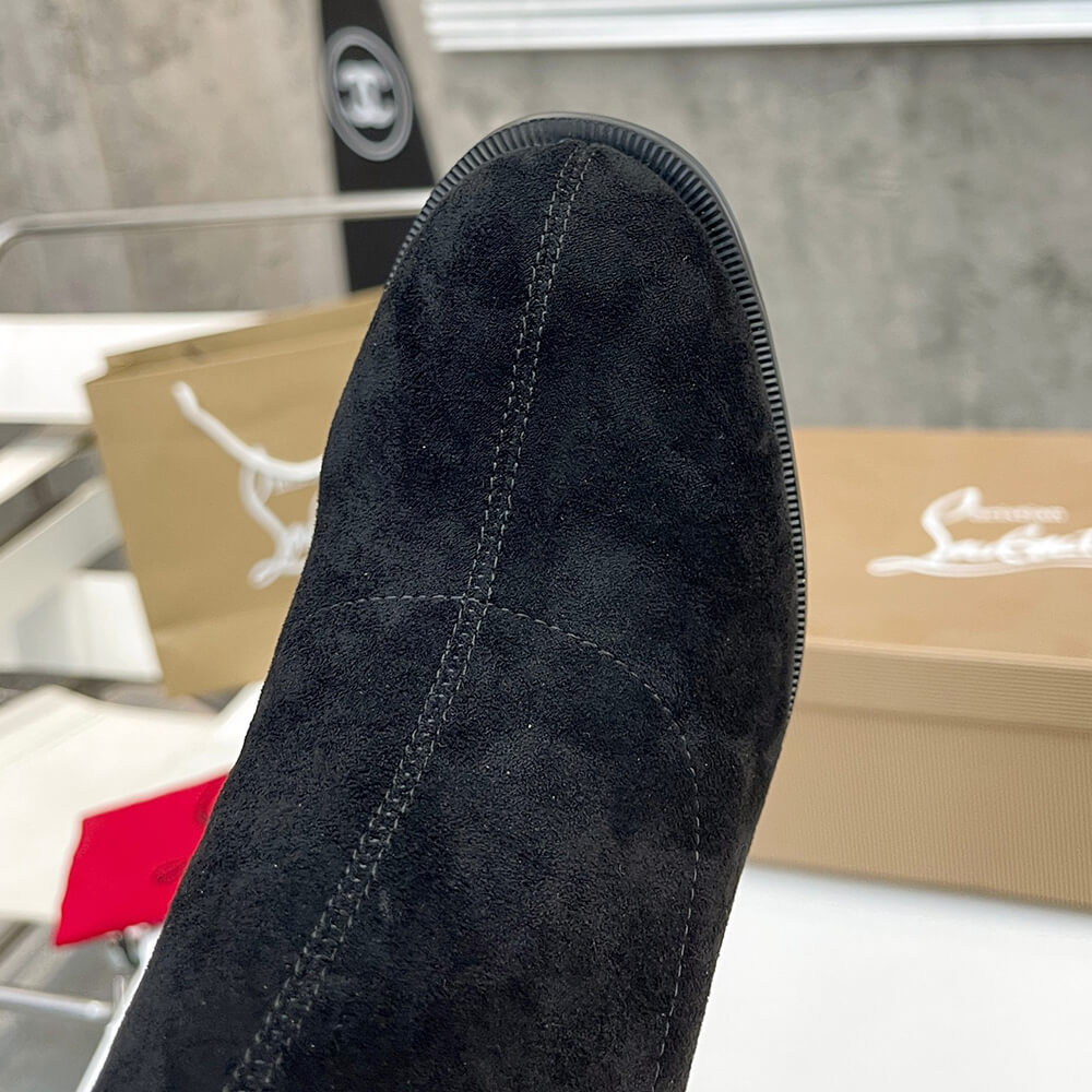 Christian Louboutin Strechadoxa 70 Suede Ankle Boots - Top Club